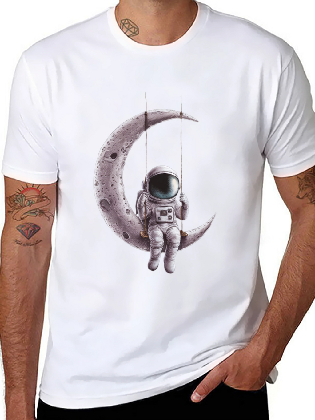 Astronaut Moon Swing Graphic Tee