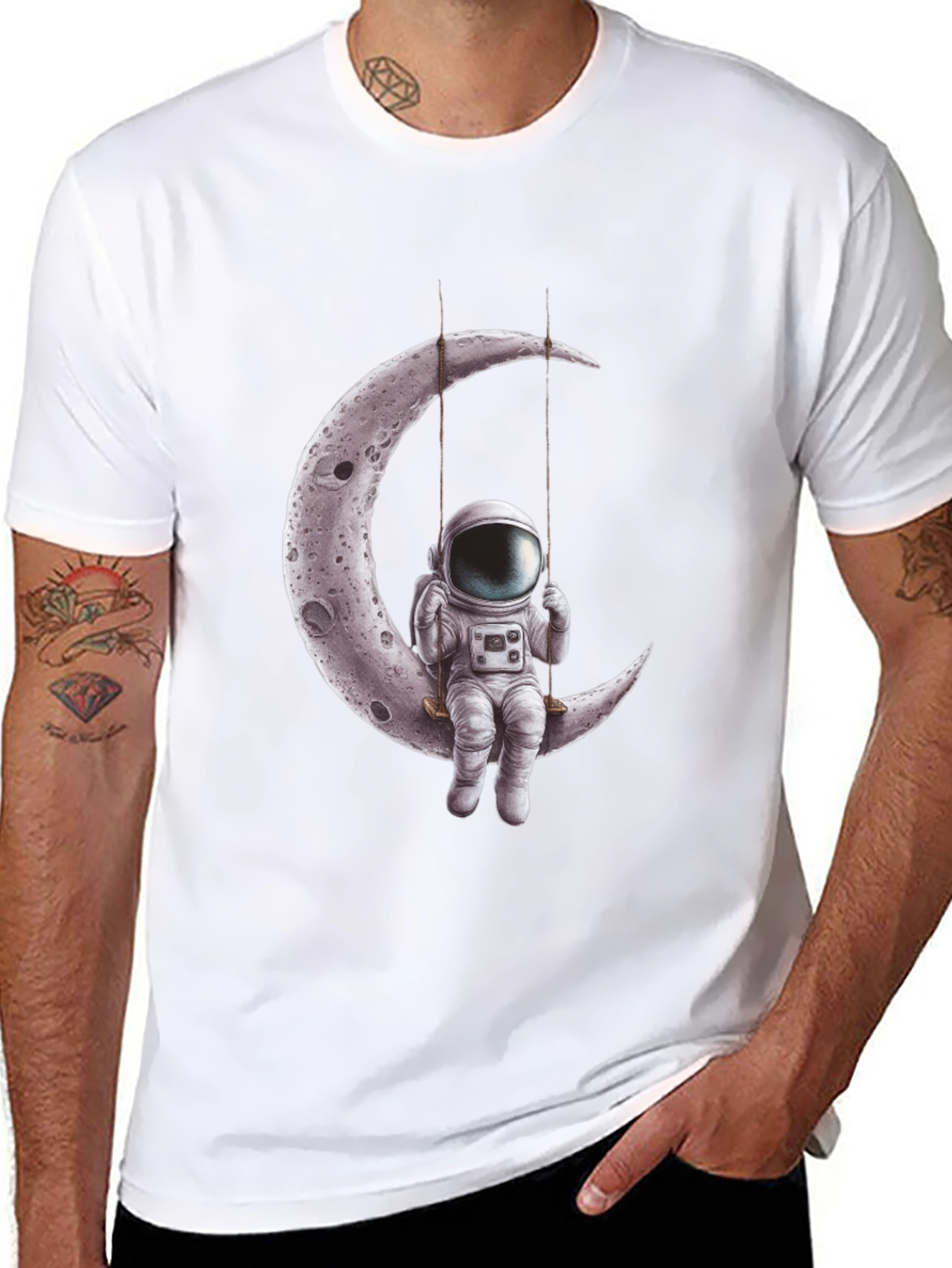Astronaut Moon Swing Graphic Tee