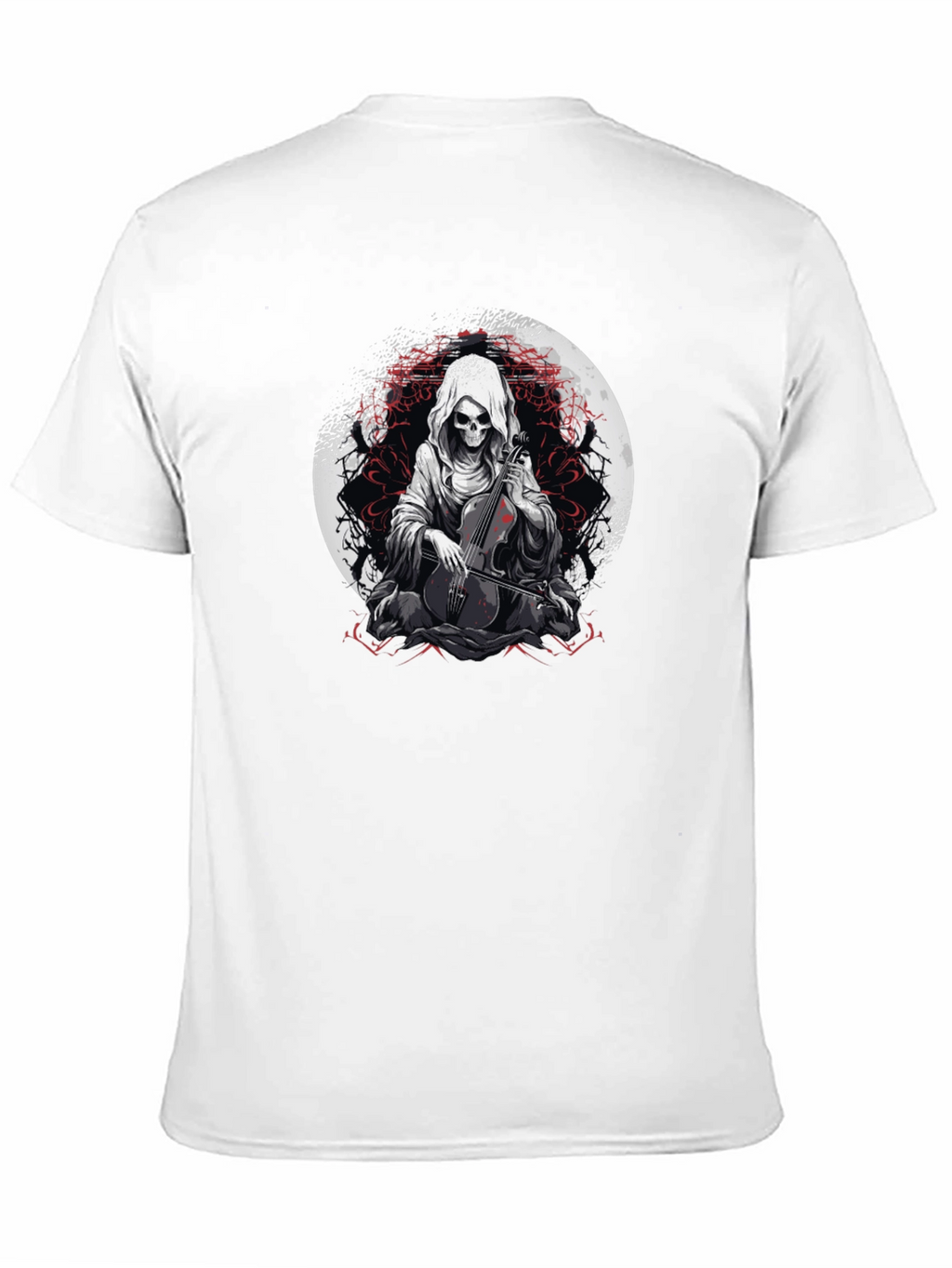 Grim Reaper Cello Player Graphic Tee