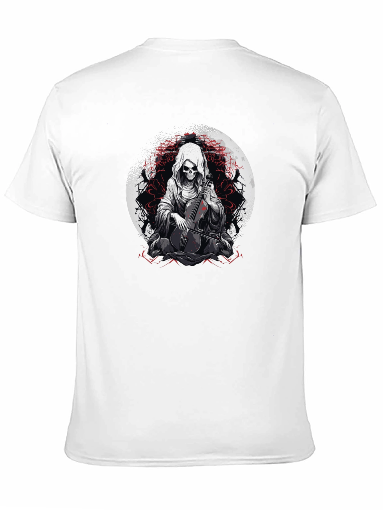 Grim Reaper Cello Player Graphic Tee