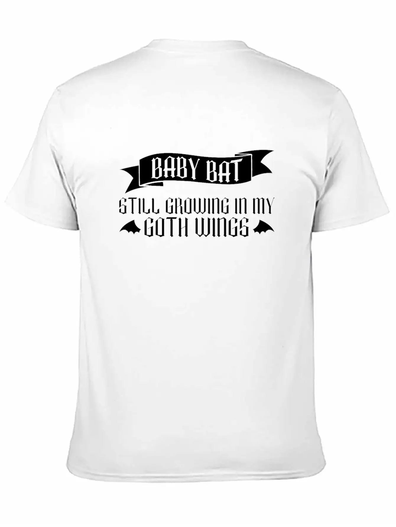 Baby Bat - Still Growing In My Goth Wings - Baby Breathable Soft Cotton T-Shirt – Timeless Casual Look