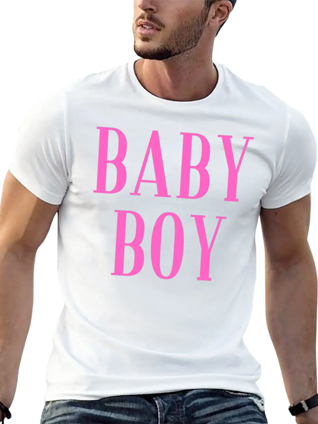 Baby Boy Pink Stylish Everyday T-Shirt – Unisex Basic Cotton Tee