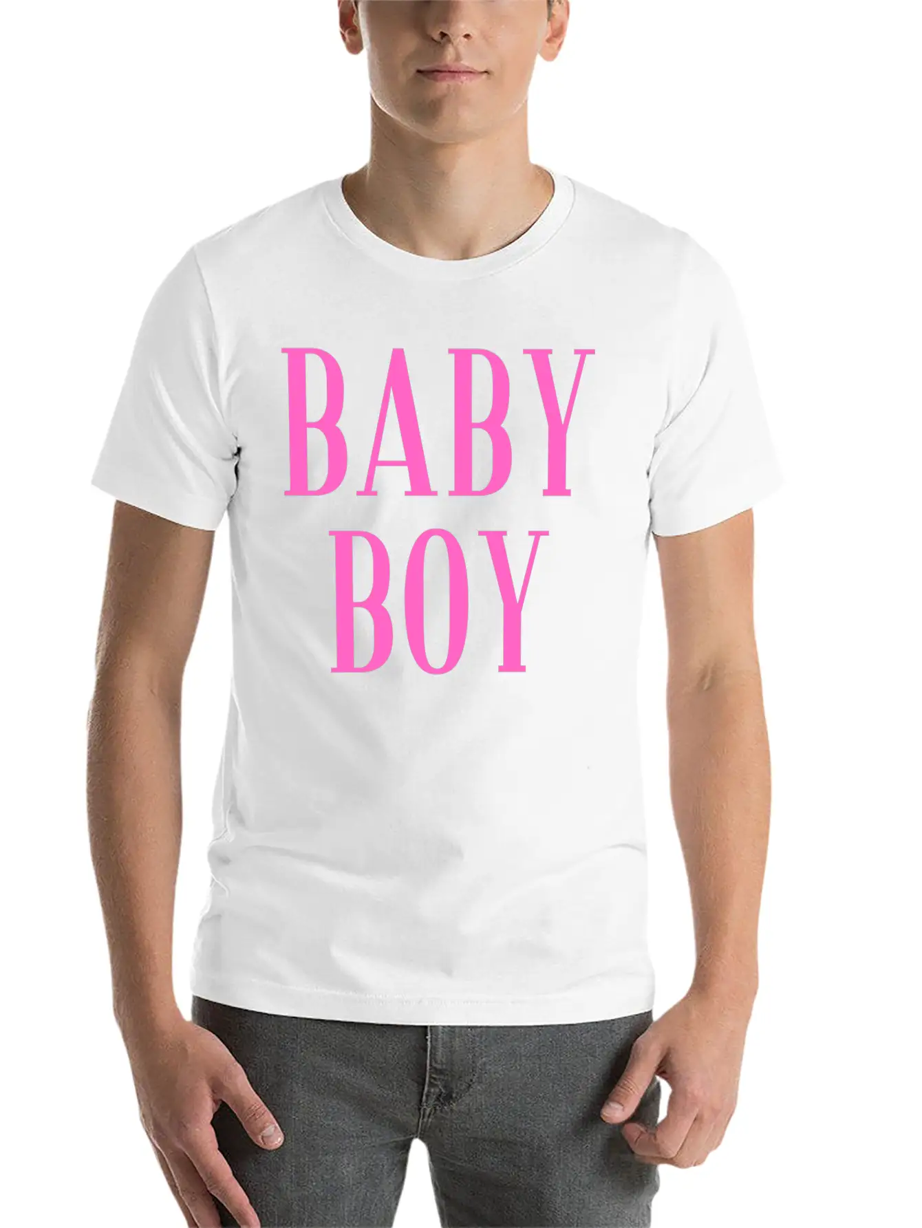 Baby Boy Pink Stylish Everyday T-Shirt – Unisex Basic Cotton Tee