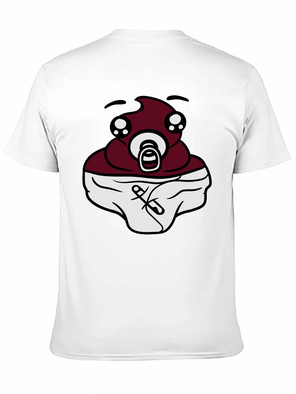 Baby Diaper Child Cute Cute Pacifier Cream Chocola Essential Cotton Tee For Daily Outfits – Unisex Style