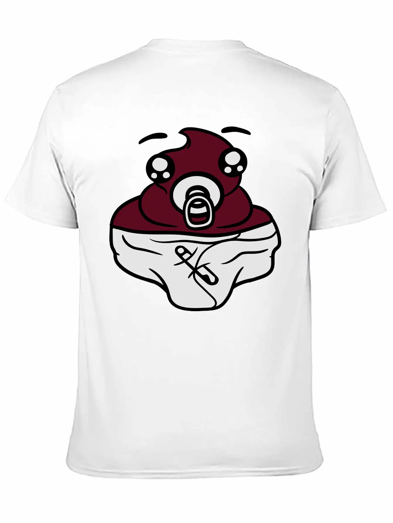 Baby Diaper Child Cute Cute Pacifier Cream Chocola Essential Cotton Tee For Daily Outfits – Unisex Style