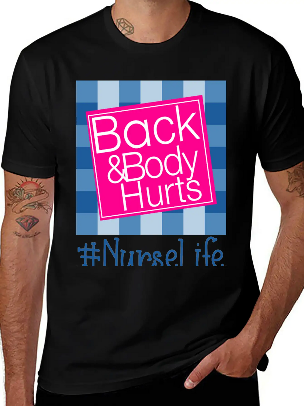 Back And Body Hurts Nurse Life Breathable Soft Cotton T-Shirt – Timeless Casual Look