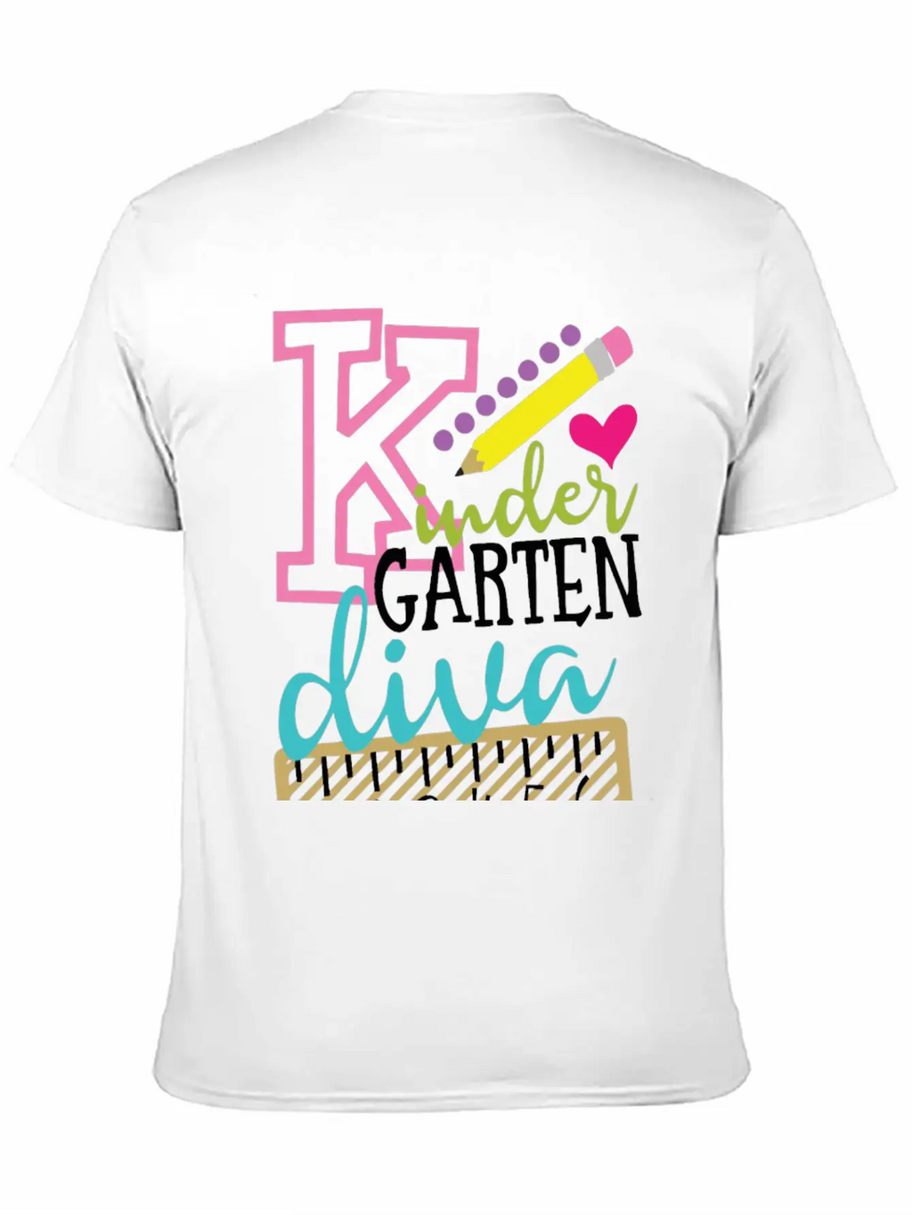 Back To School Kindergarten Diva Stylish Everyday T-Shirt – Unisex Basic Cotton Tee