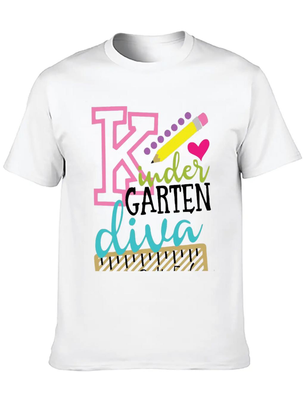 Back To School Kindergarten Diva Stylish Everyday T-Shirt – Unisex Basic Cotton Tee