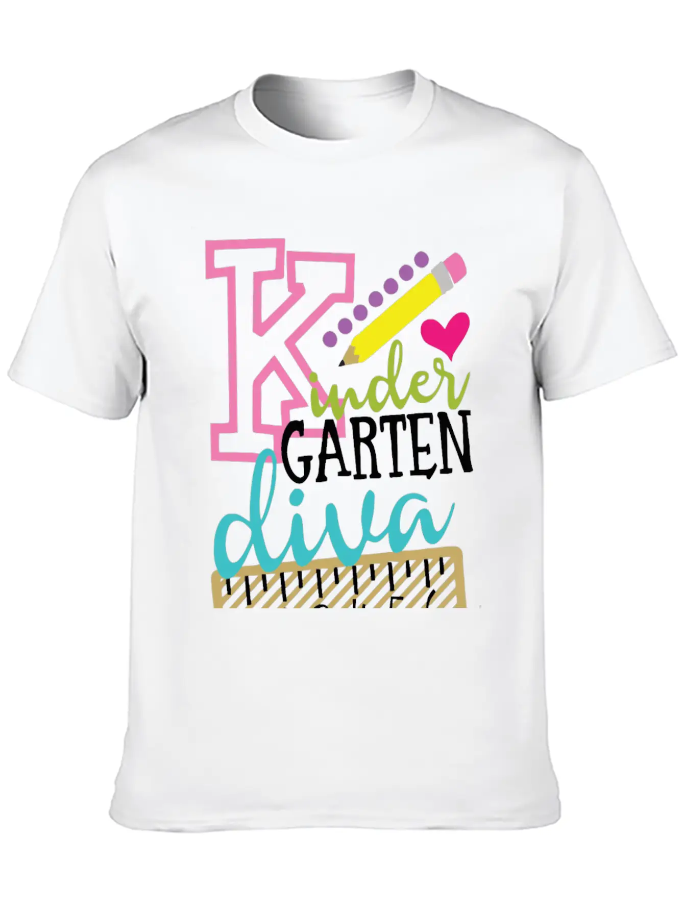 Back To School Kindergarten Diva Stylish Everyday T-Shirt – Unisex Basic Cotton Tee