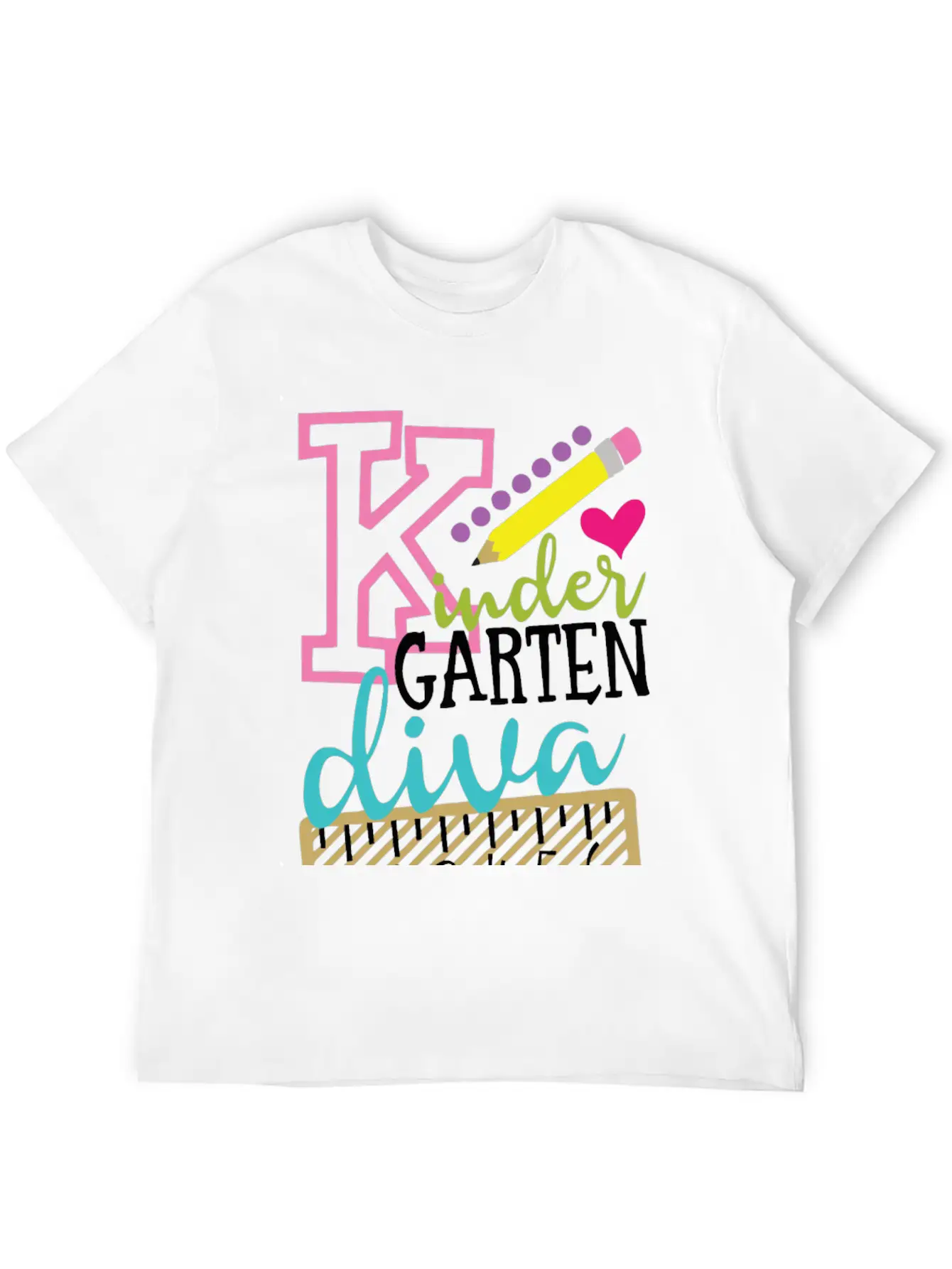 Back To School Kindergarten Diva Stylish Everyday T-Shirt – Unisex Basic Cotton Tee