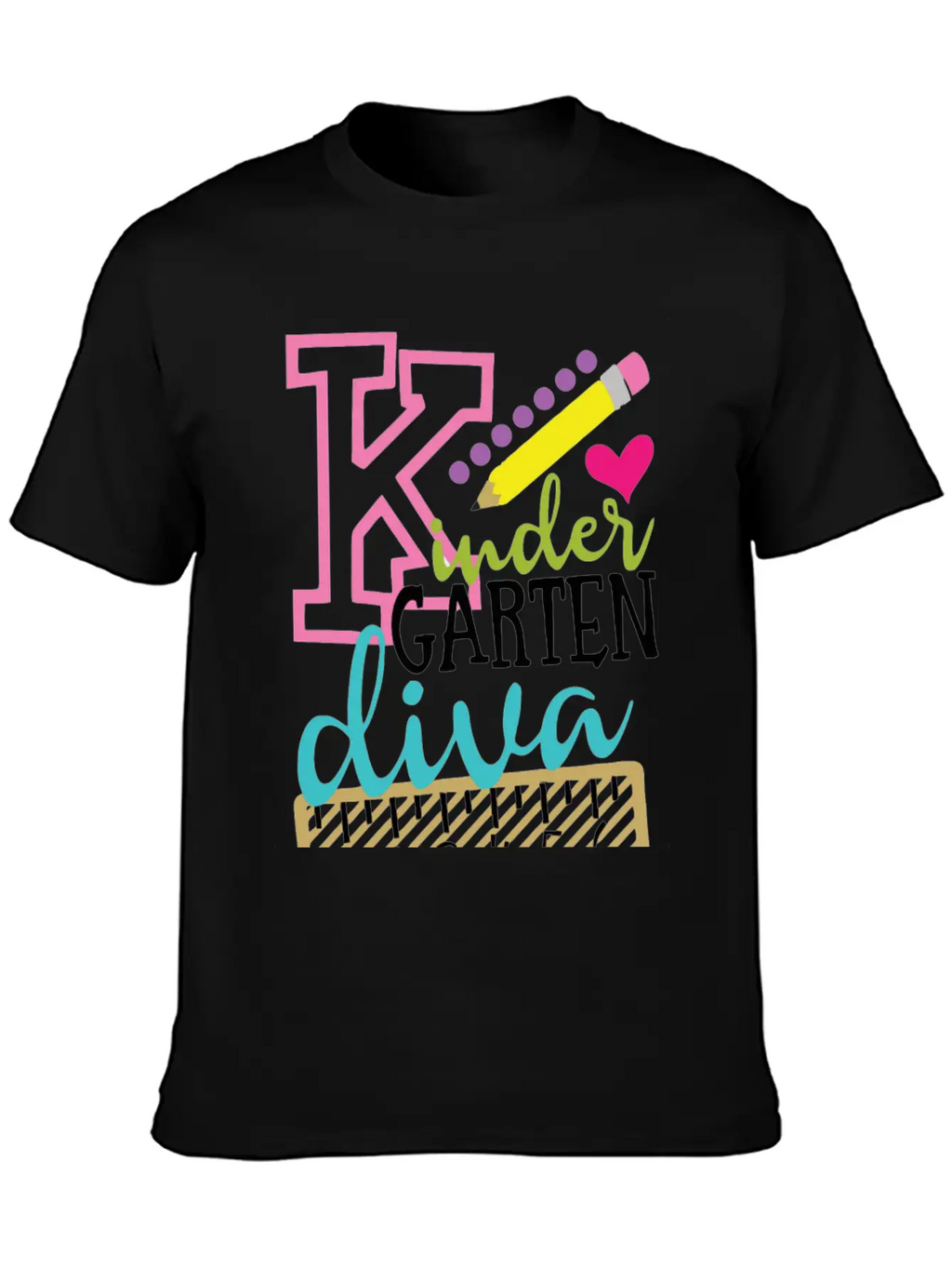 Back To School Kindergarten Diva Stylish Everyday T-Shirt – Unisex Basic Cotton Tee
