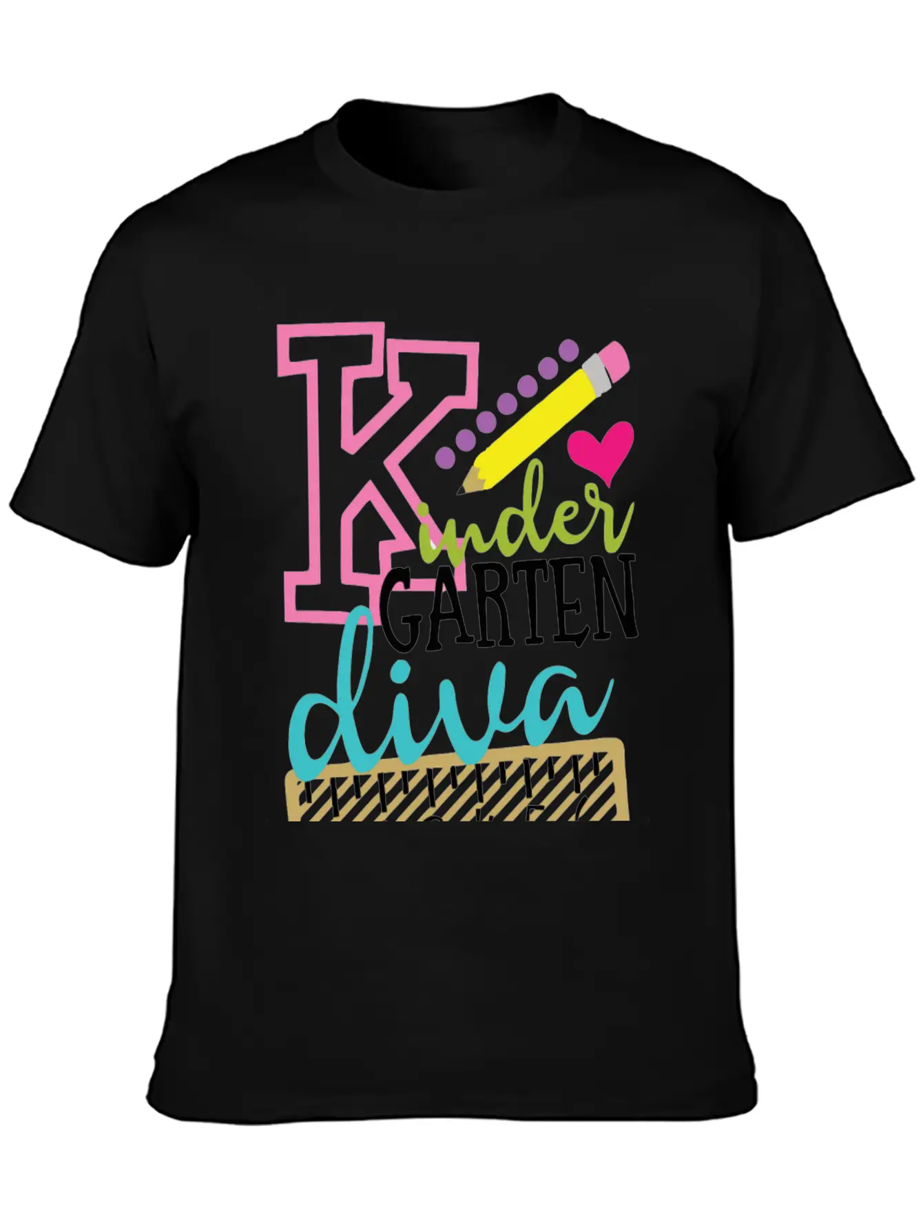Back To School Kindergarten Diva Stylish Everyday T-Shirt – Unisex Basic Cotton Tee