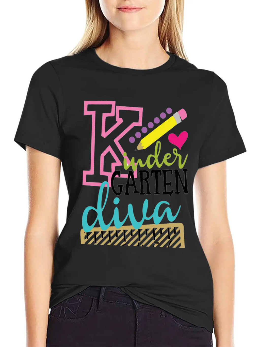 Back To School Kindergarten Diva Stylish Everyday T-Shirt – Unisex Basic Cotton Tee
