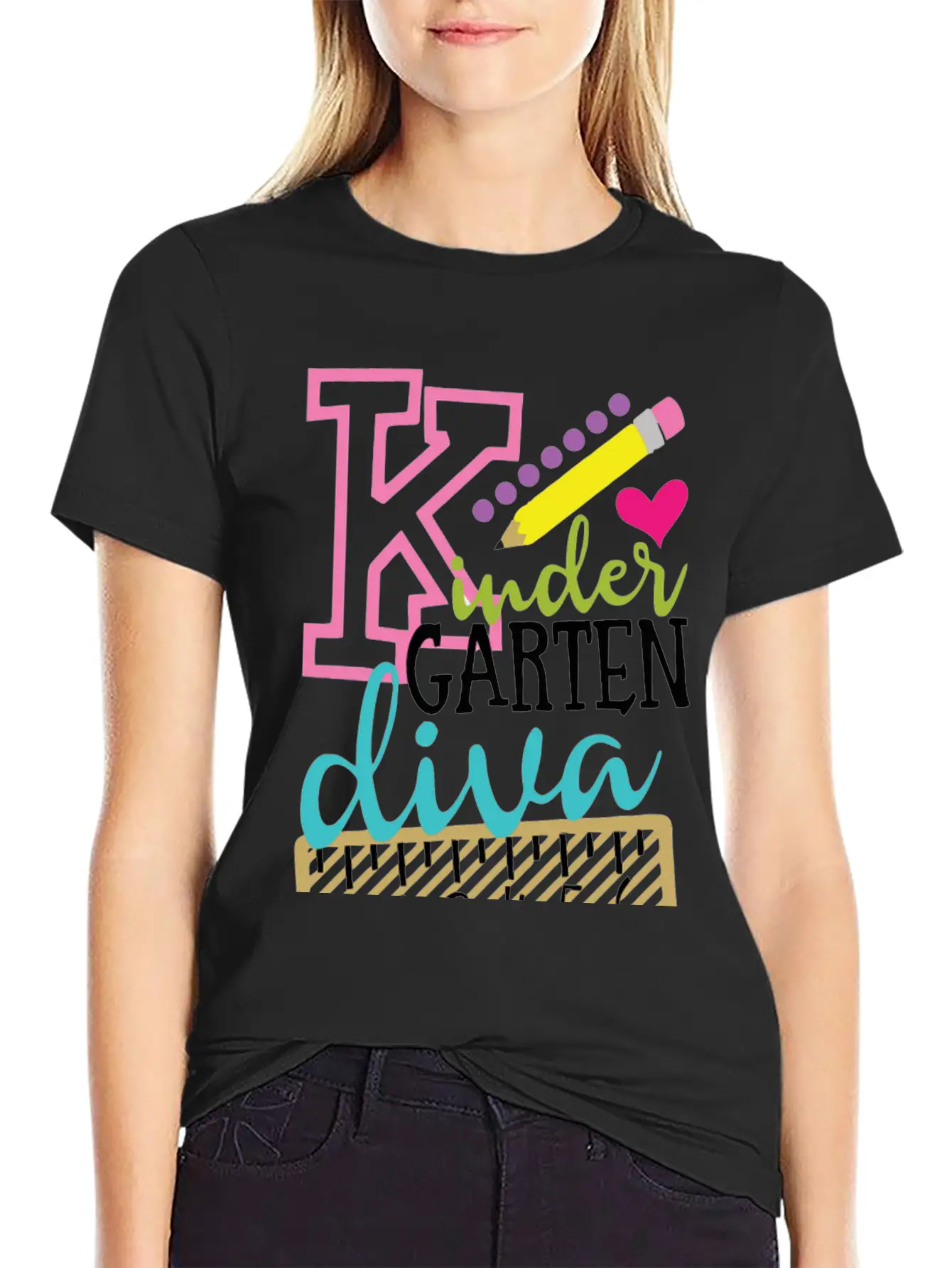 Back To School Kindergarten Diva Stylish Everyday T-Shirt – Unisex Basic Cotton Tee