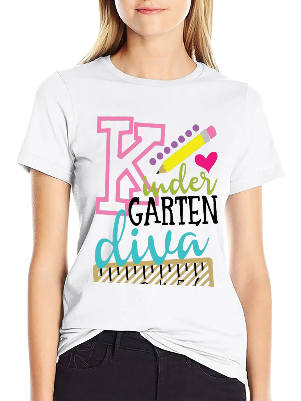 Back To School Kindergarten Diva Stylish Everyday T-Shirt – Unisex Basic Cotton Tee