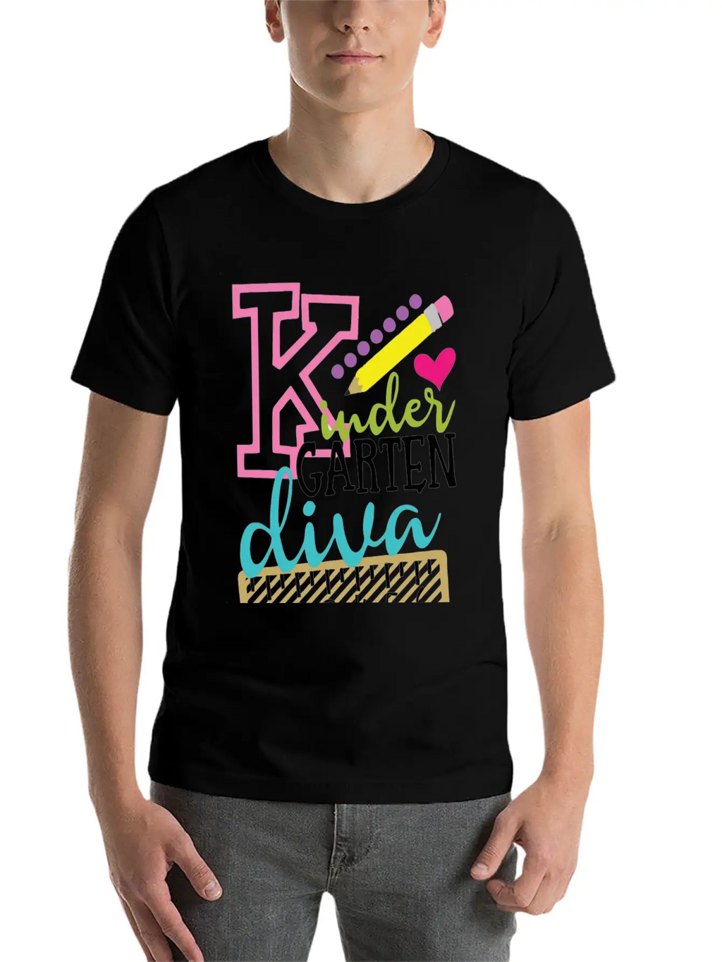 Back To School Kindergarten Diva Stylish Everyday T-Shirt – Unisex Basic Cotton Tee