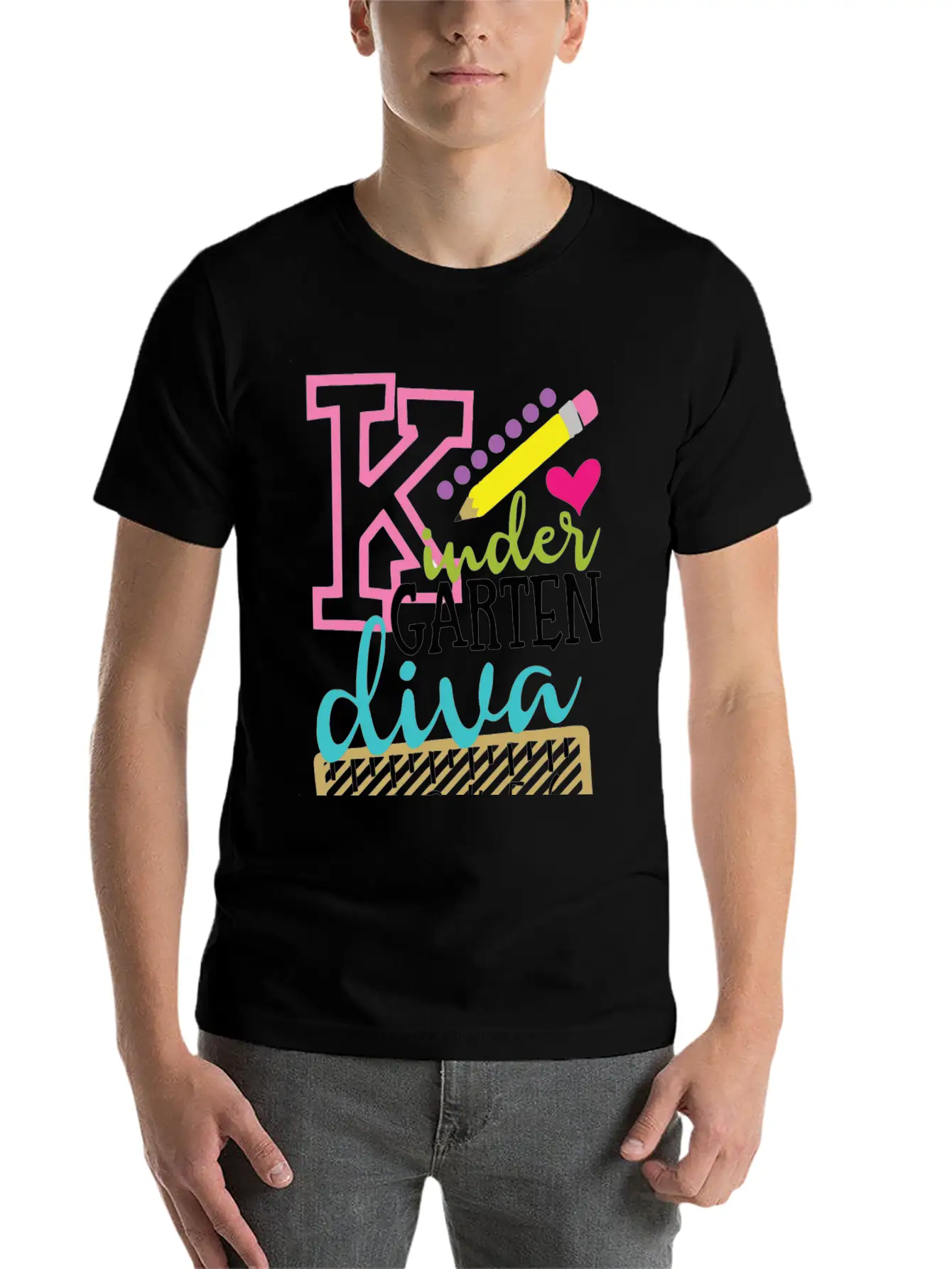 Back To School Kindergarten Diva Stylish Everyday T-Shirt – Unisex Basic Cotton Tee
