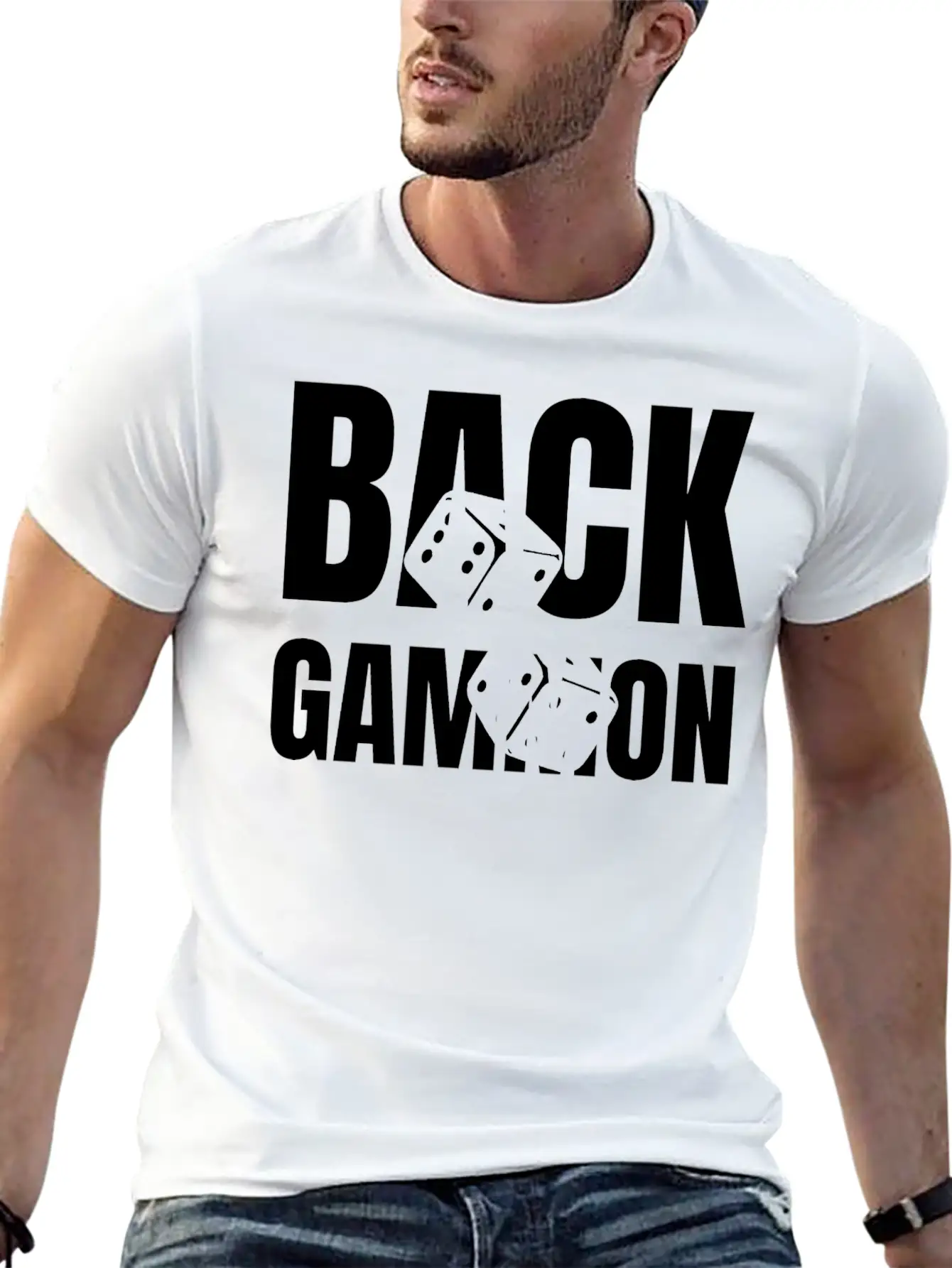 Backgammon Game Dice Competition Player Lover Unisex Casual T-Shirt – Clean Design For Daily Comfort