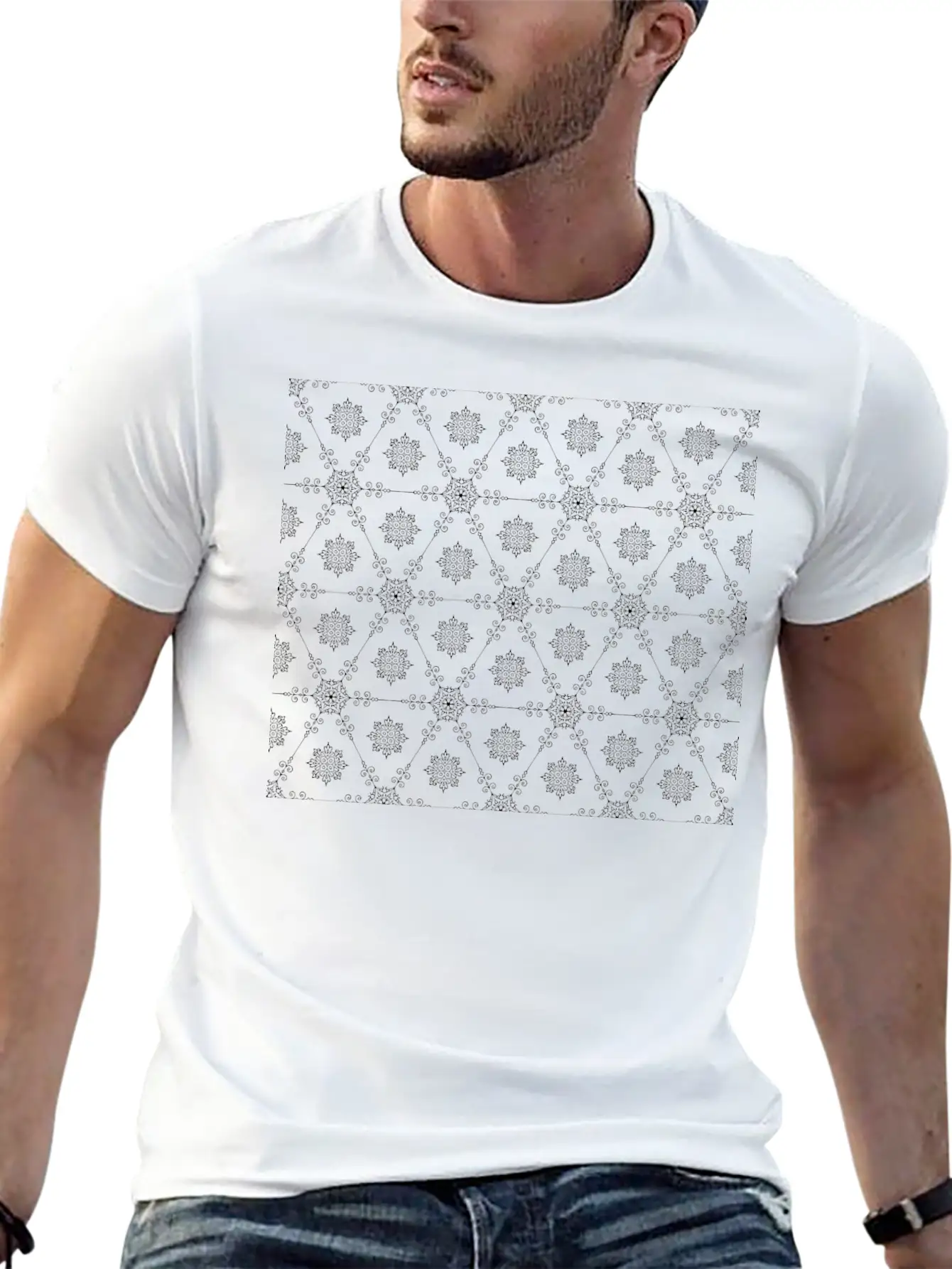 Background Pattern 220 Essential Cotton Tee For Daily Outfits – Unisex Style