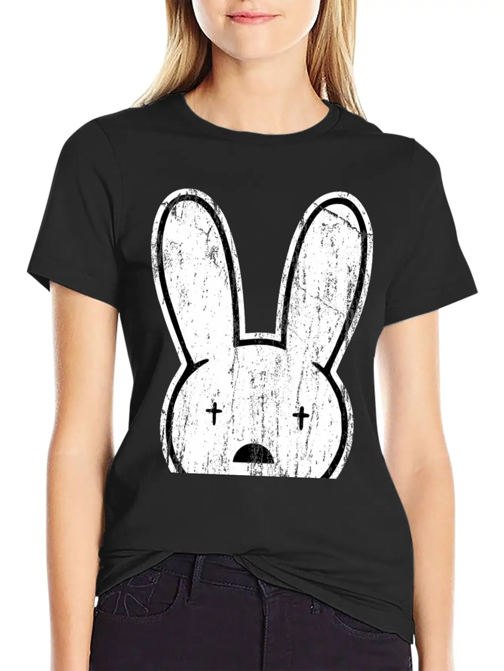 Badbunny Retro Unisex Short Sleeve Soft Cotton T-Shirt – Casual Everyday Wear