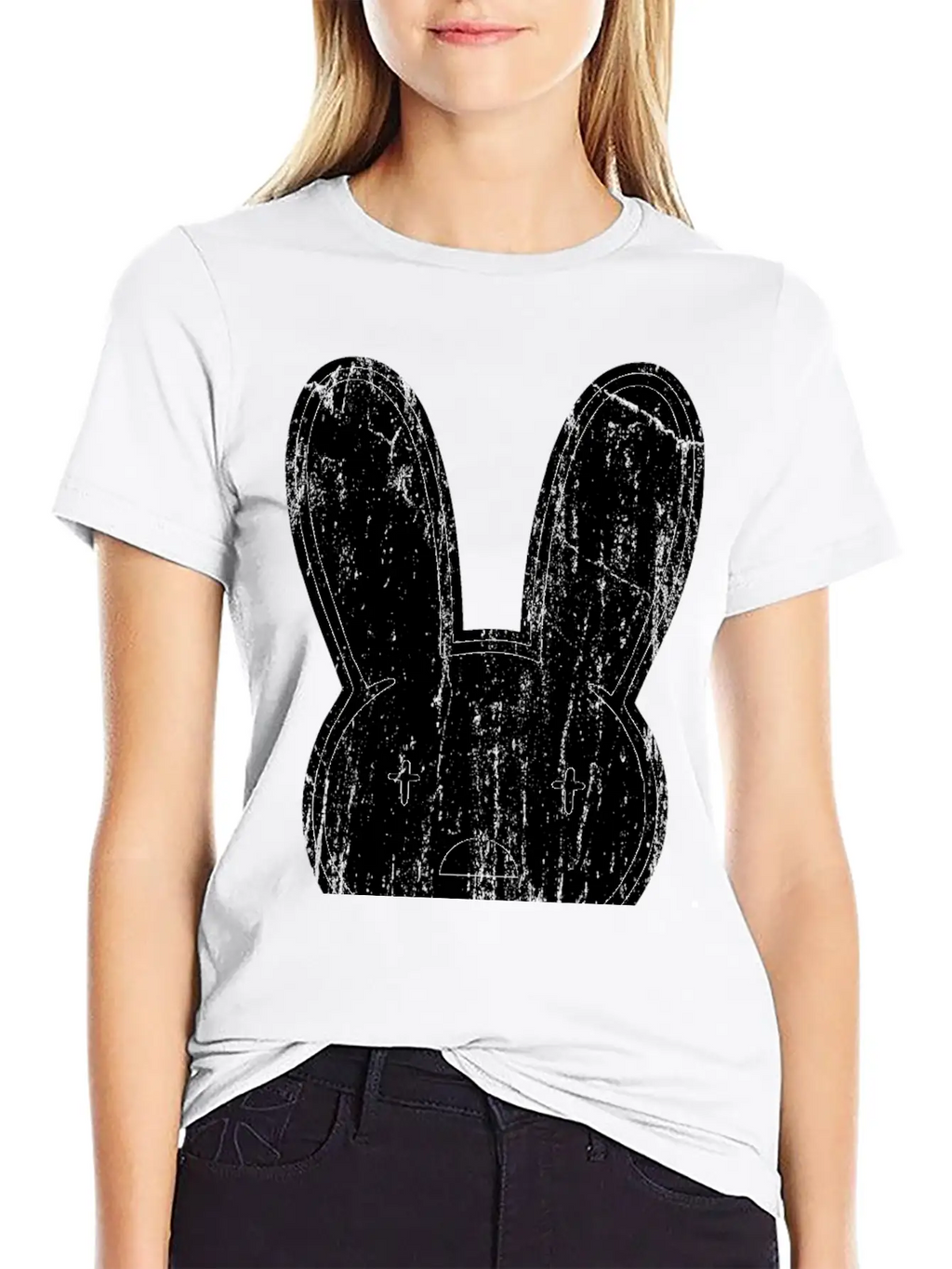 Badbunny Retro Unisex Short Sleeve Soft Cotton T-Shirt – Casual Everyday Wear