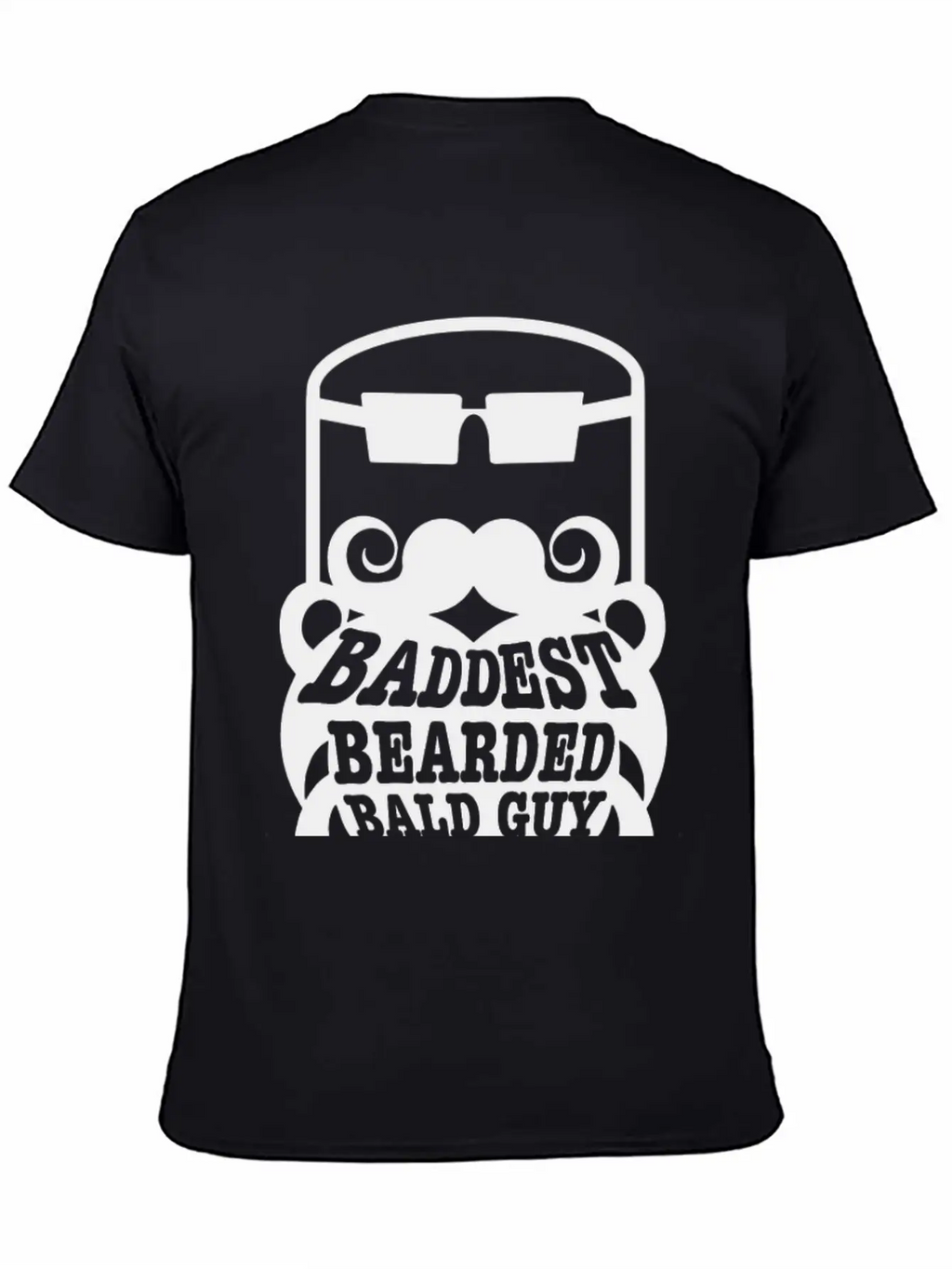 Baddest Bearded Bald Guy Design Classic Fit Graphic Tee For Daily Comfort – Unisex Cotton Shirt
