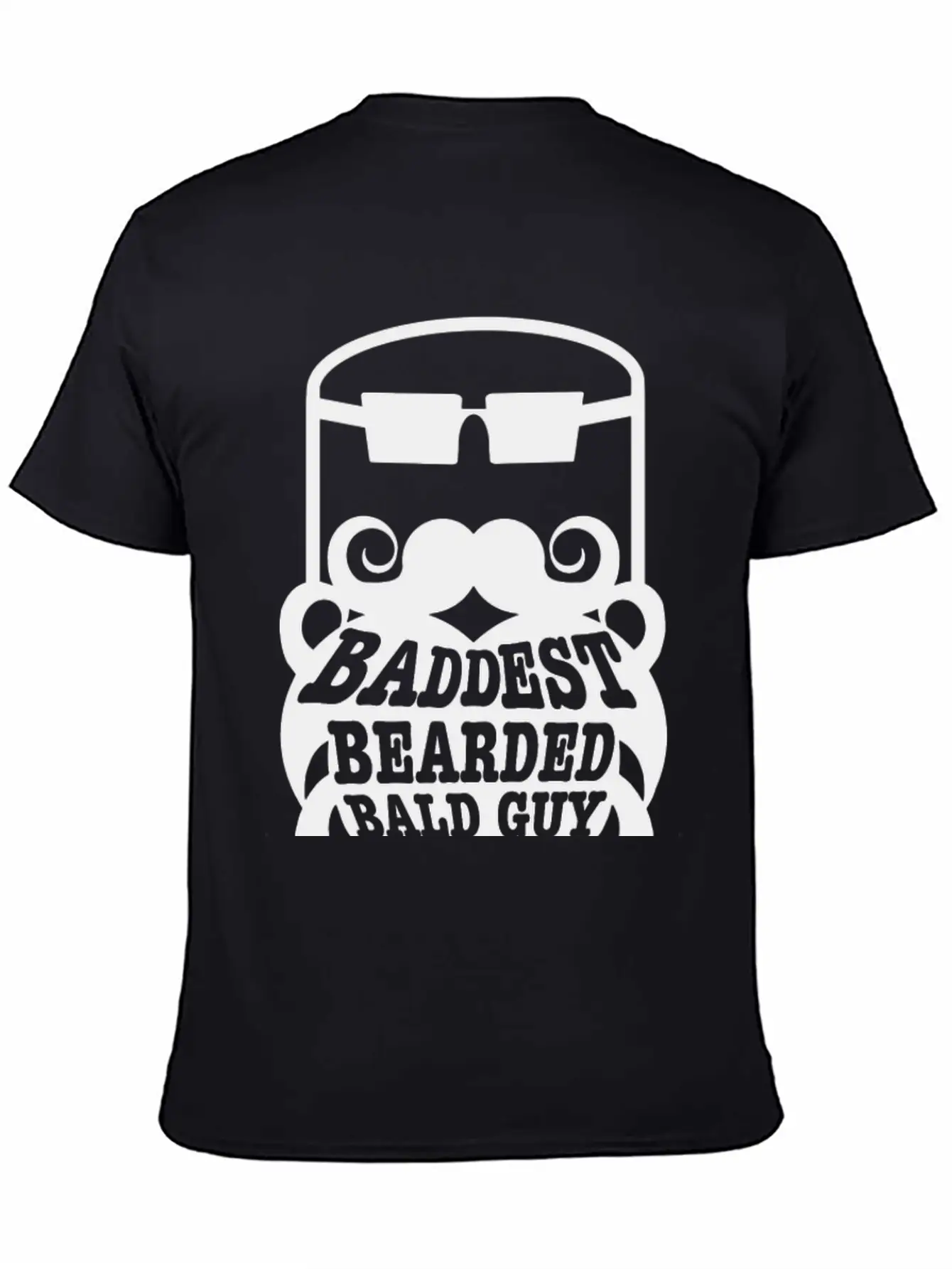 Baddest Bearded Bald Guy Design Classic Fit Graphic Tee For Daily Comfort – Unisex Cotton Shirt