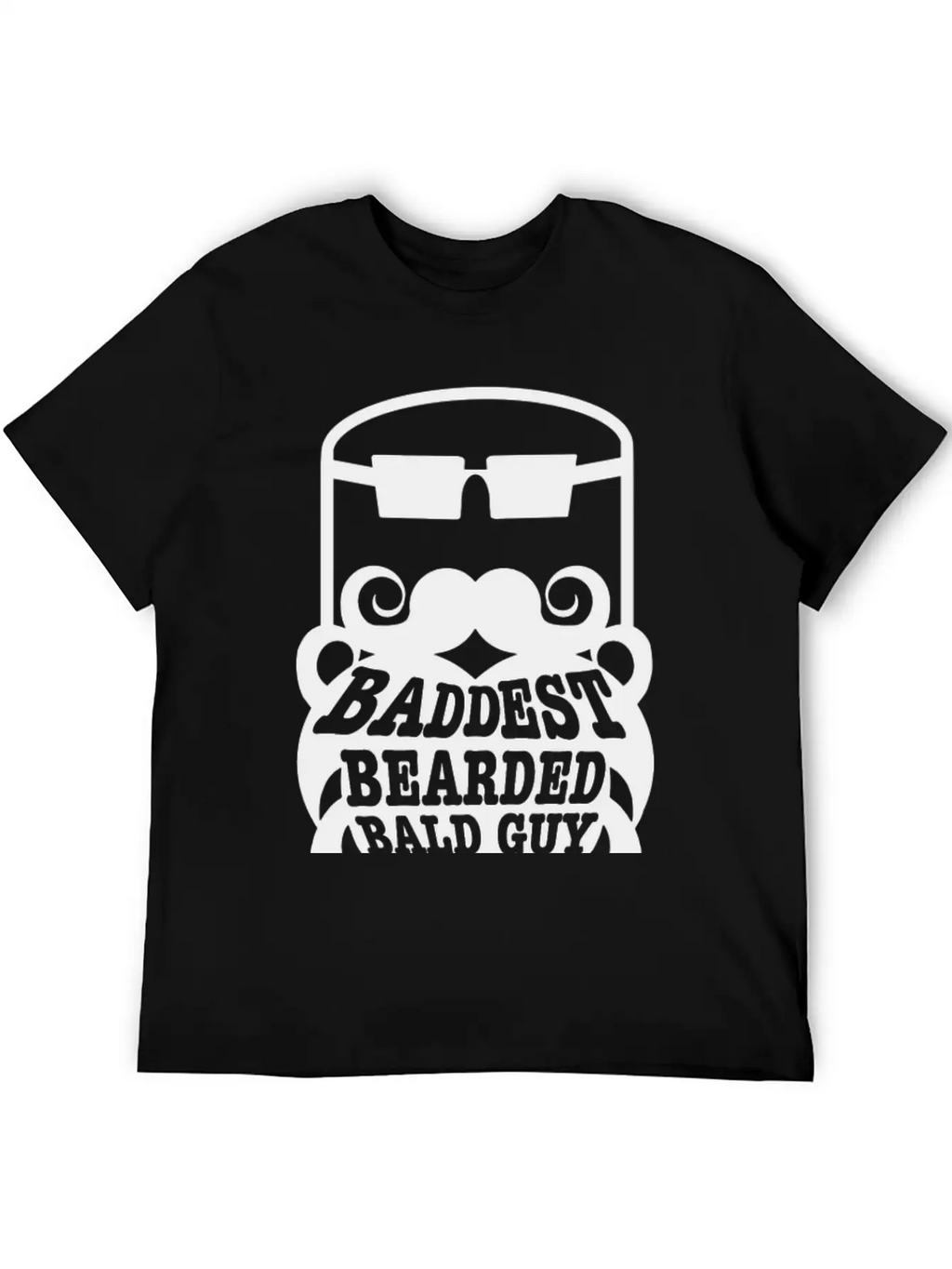 Baddest Bearded Bald Guy Design Classic Fit Graphic Tee For Daily Comfort – Unisex Cotton Shirt