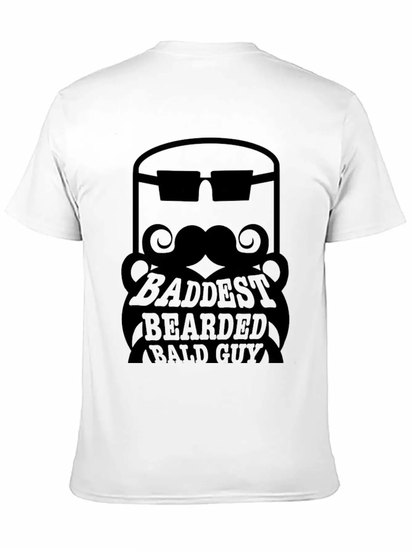 Baddest Bearded Bald Guy Design Classic Fit Graphic Tee For Daily Comfort – Unisex Cotton Shirt