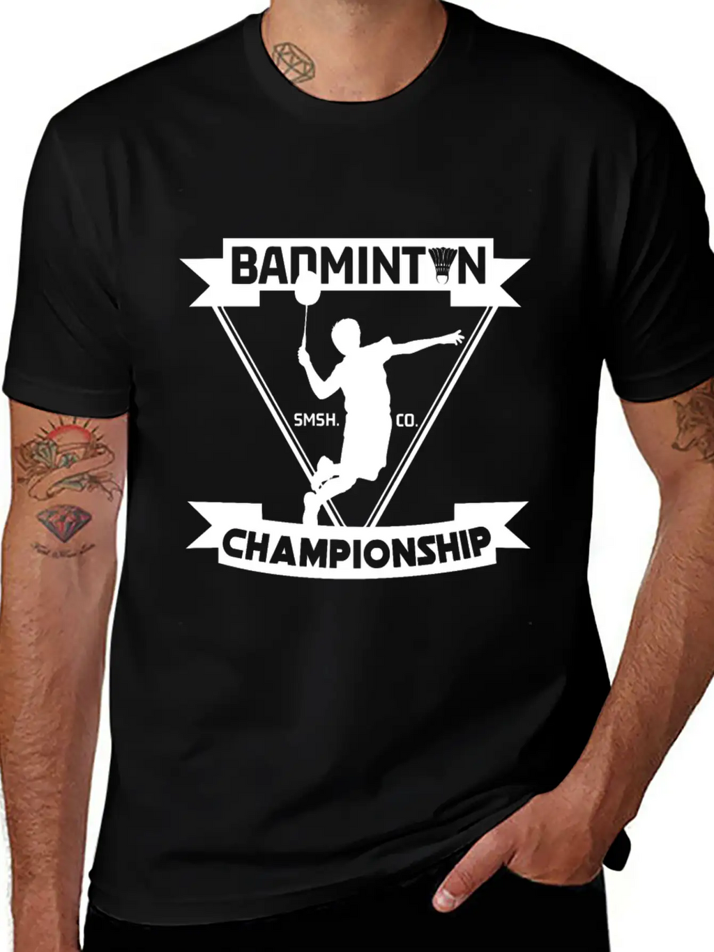 Badminton Championship Unisex Casual T-Shirt – Clean Design For Daily Comfort