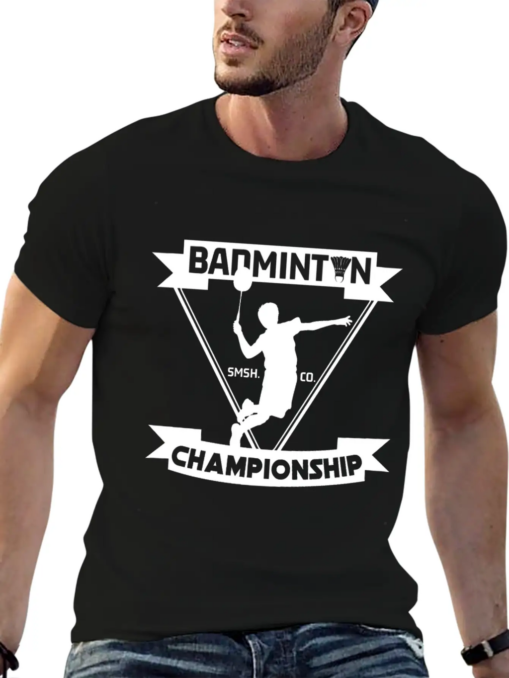 Badminton Championship Unisex Casual T-Shirt – Clean Design For Daily Comfort