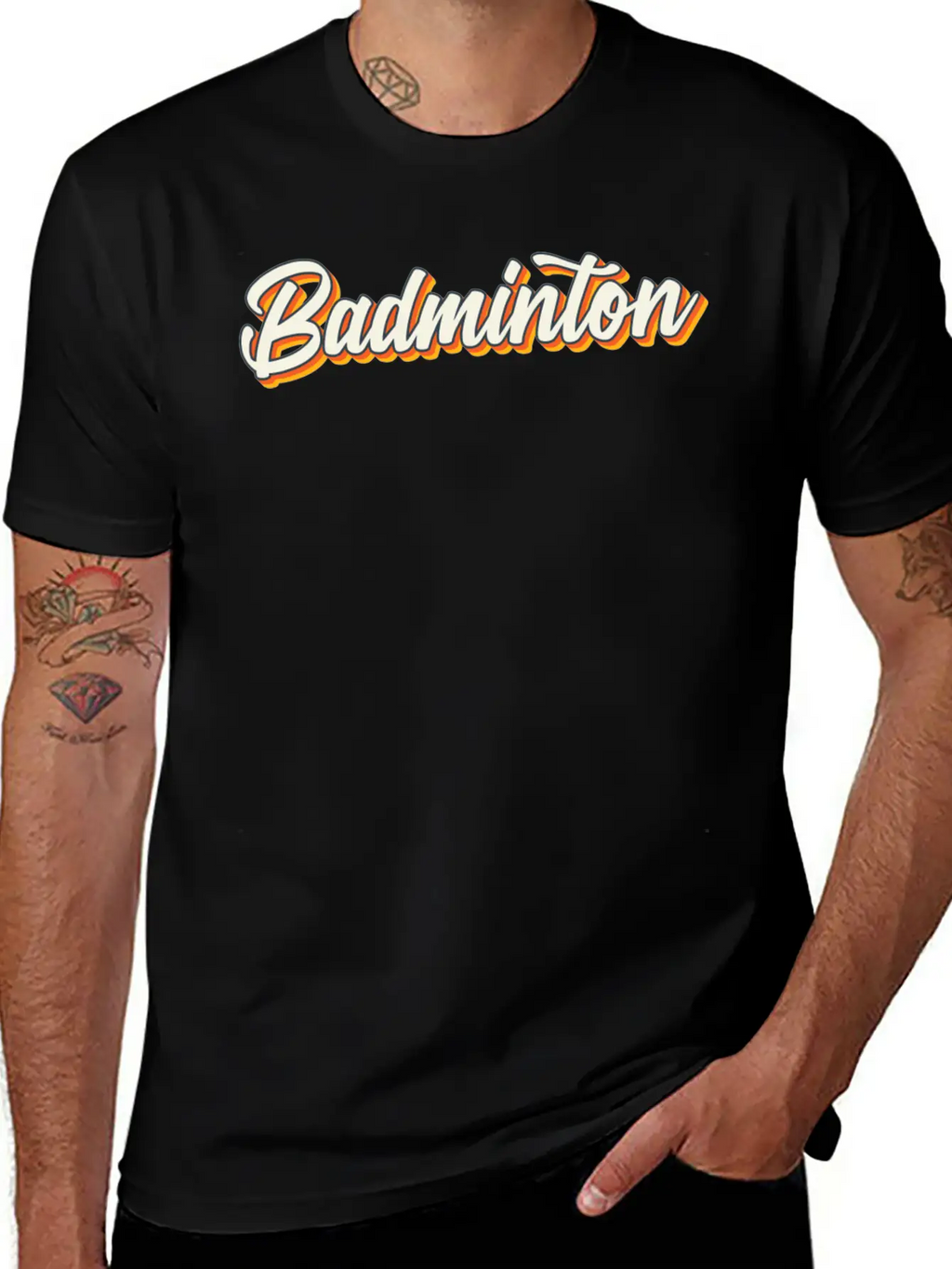 Badminton Sports Unisex Casual T-Shirt – Clean Design For Daily Comfort