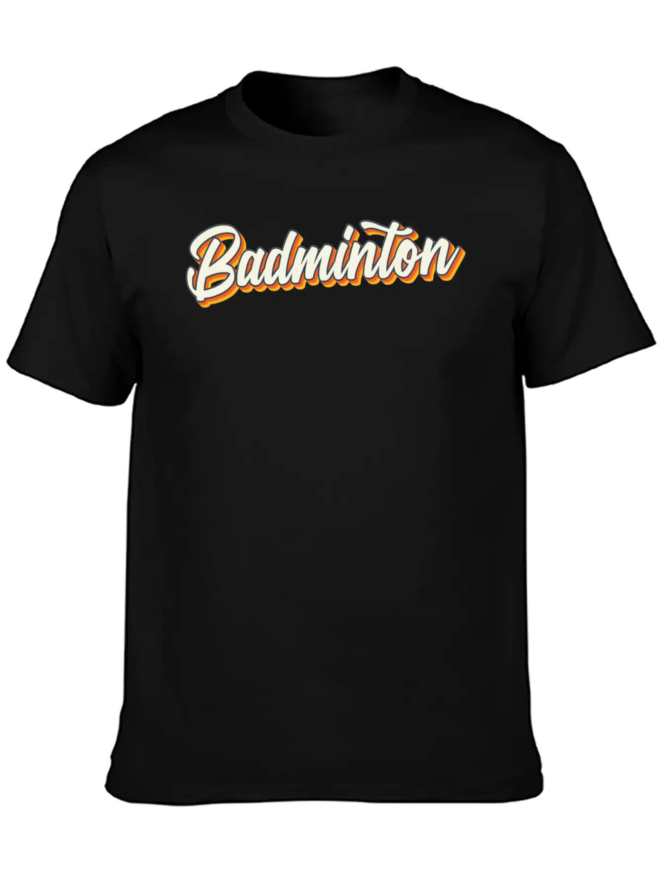 Badminton Sports Unisex Casual T-Shirt – Clean Design For Daily Comfort