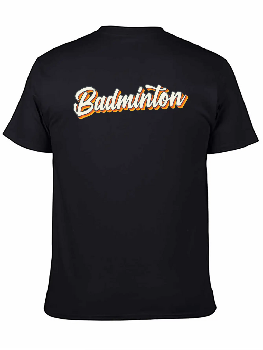 Badminton Sports Unisex Casual T-Shirt – Clean Design For Daily Comfort