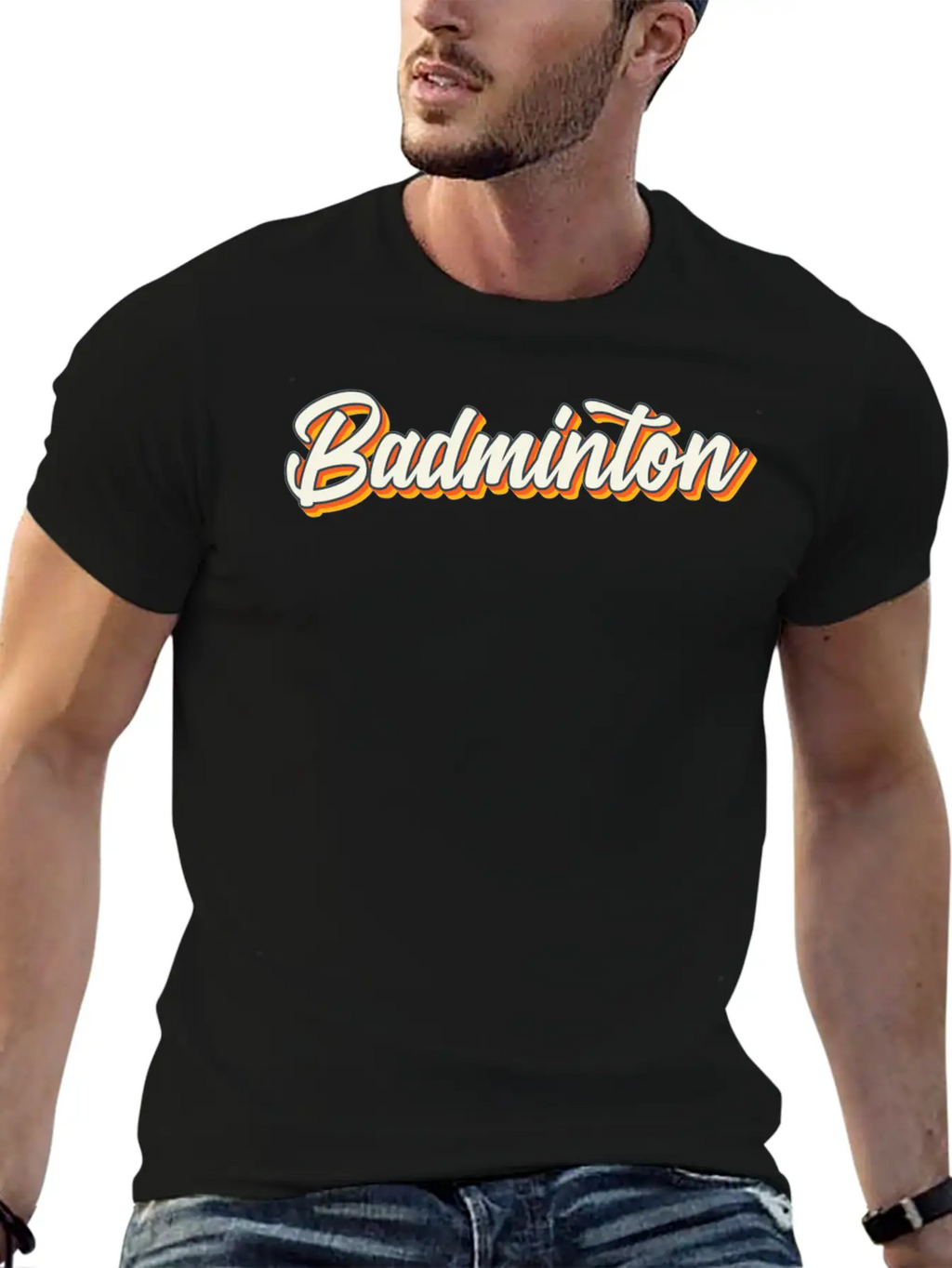 Badminton Sports Unisex Casual T-Shirt – Clean Design For Daily Comfort