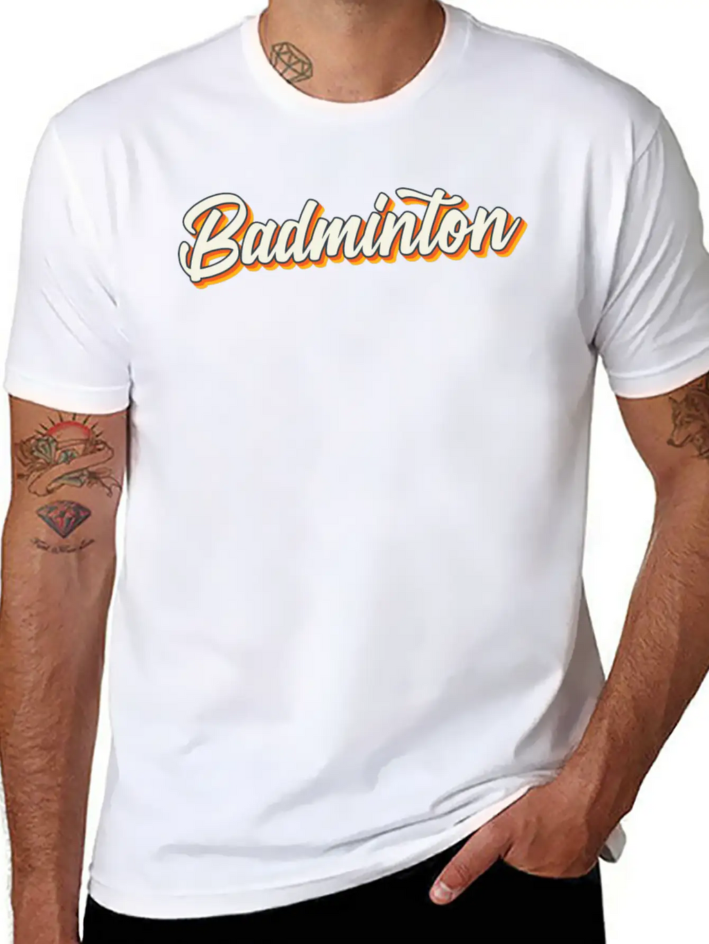 Badminton Sports Unisex Casual T-Shirt – Clean Design For Daily Comfort