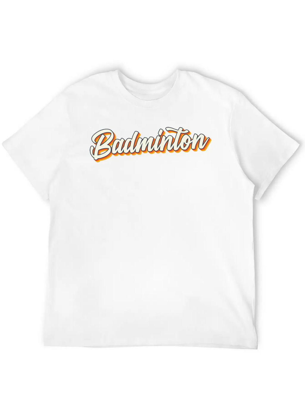 Badminton Sports Unisex Casual T-Shirt – Clean Design For Daily Comfort