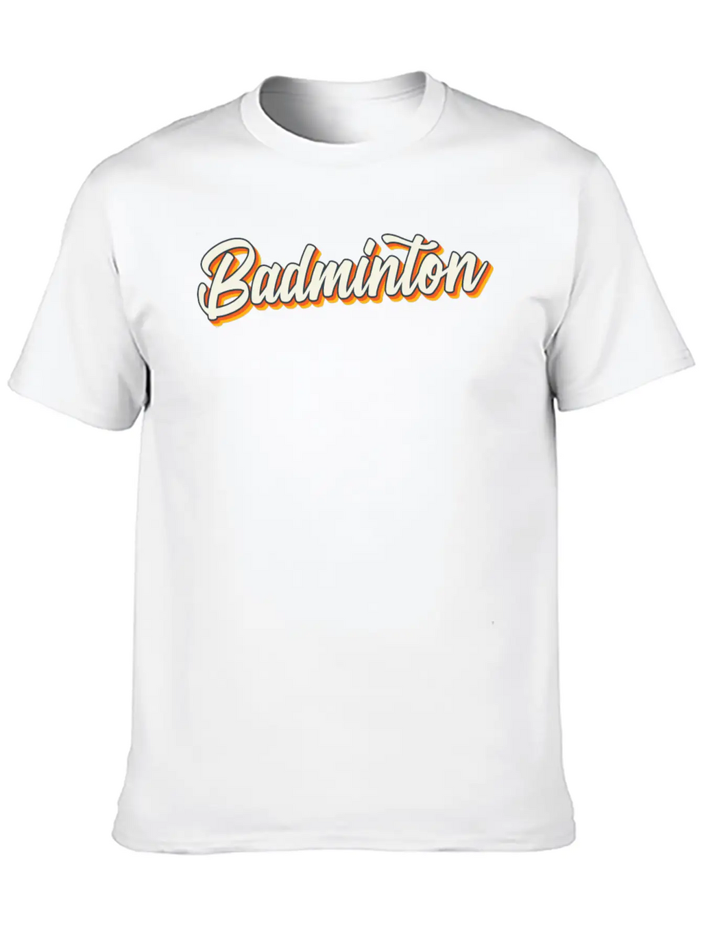 Badminton Sports Unisex Casual T-Shirt – Clean Design For Daily Comfort
