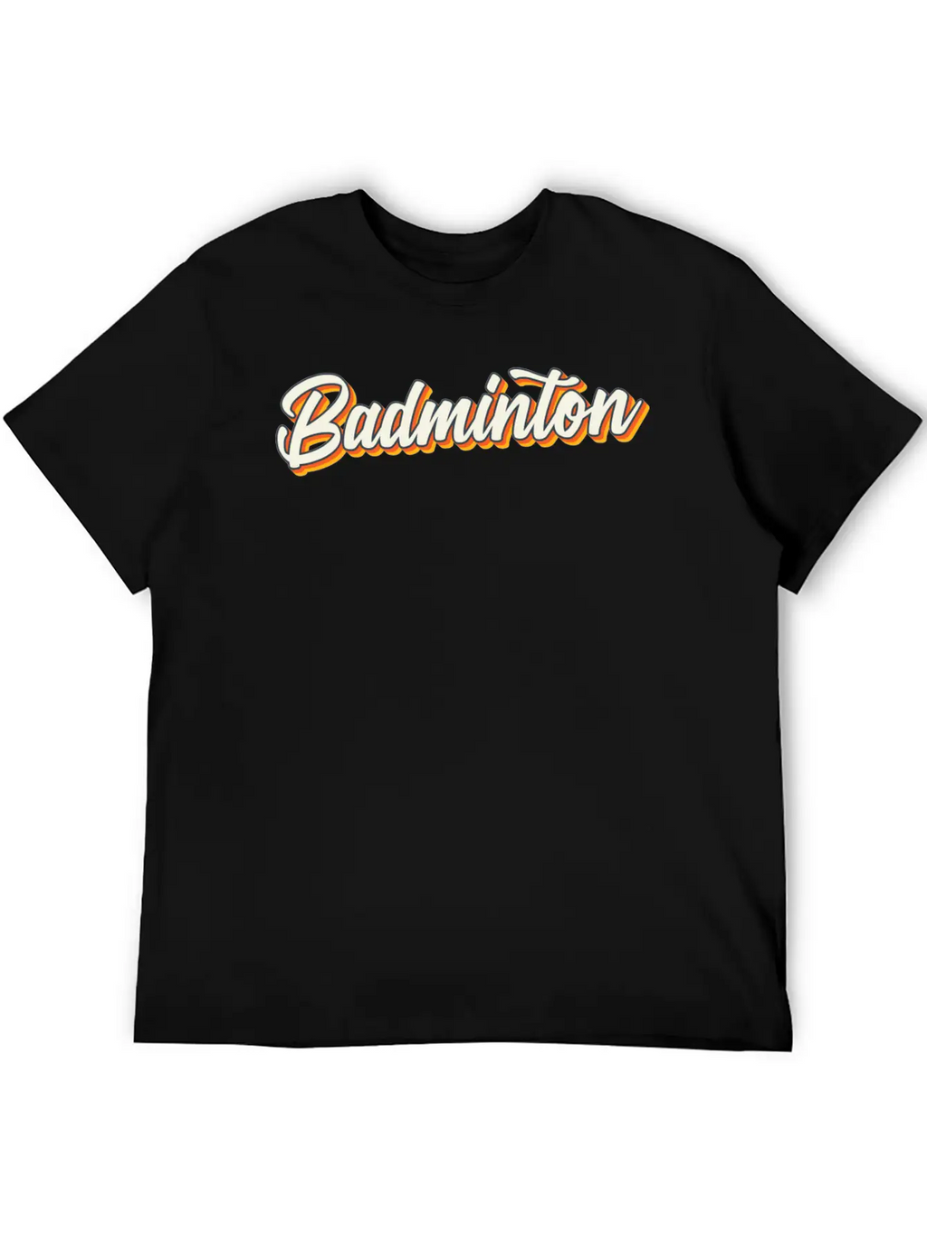 Badminton Sports Unisex Casual T-Shirt – Clean Design For Daily Comfort