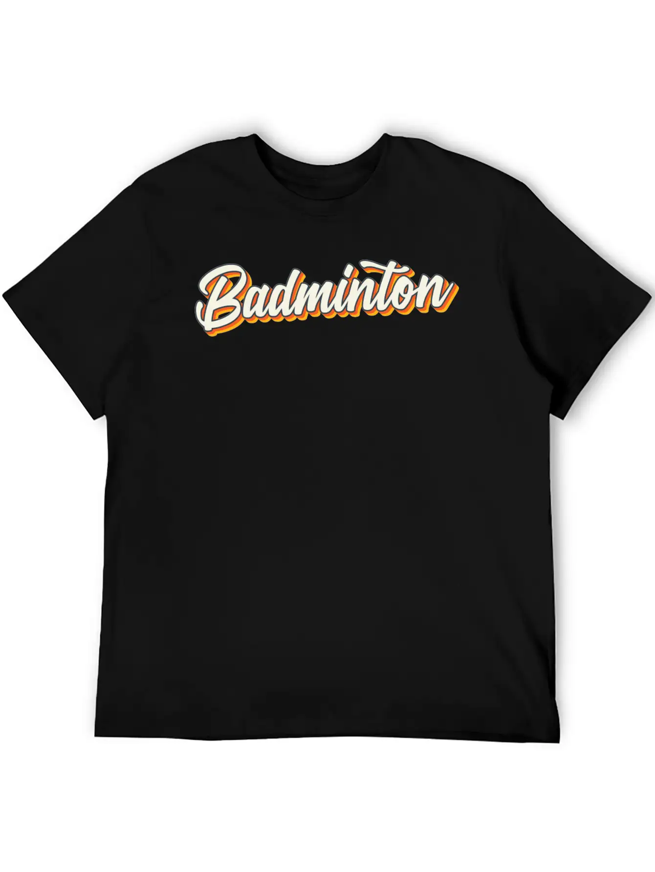 Badminton Sports Unisex Casual T-Shirt – Clean Design For Daily Comfort