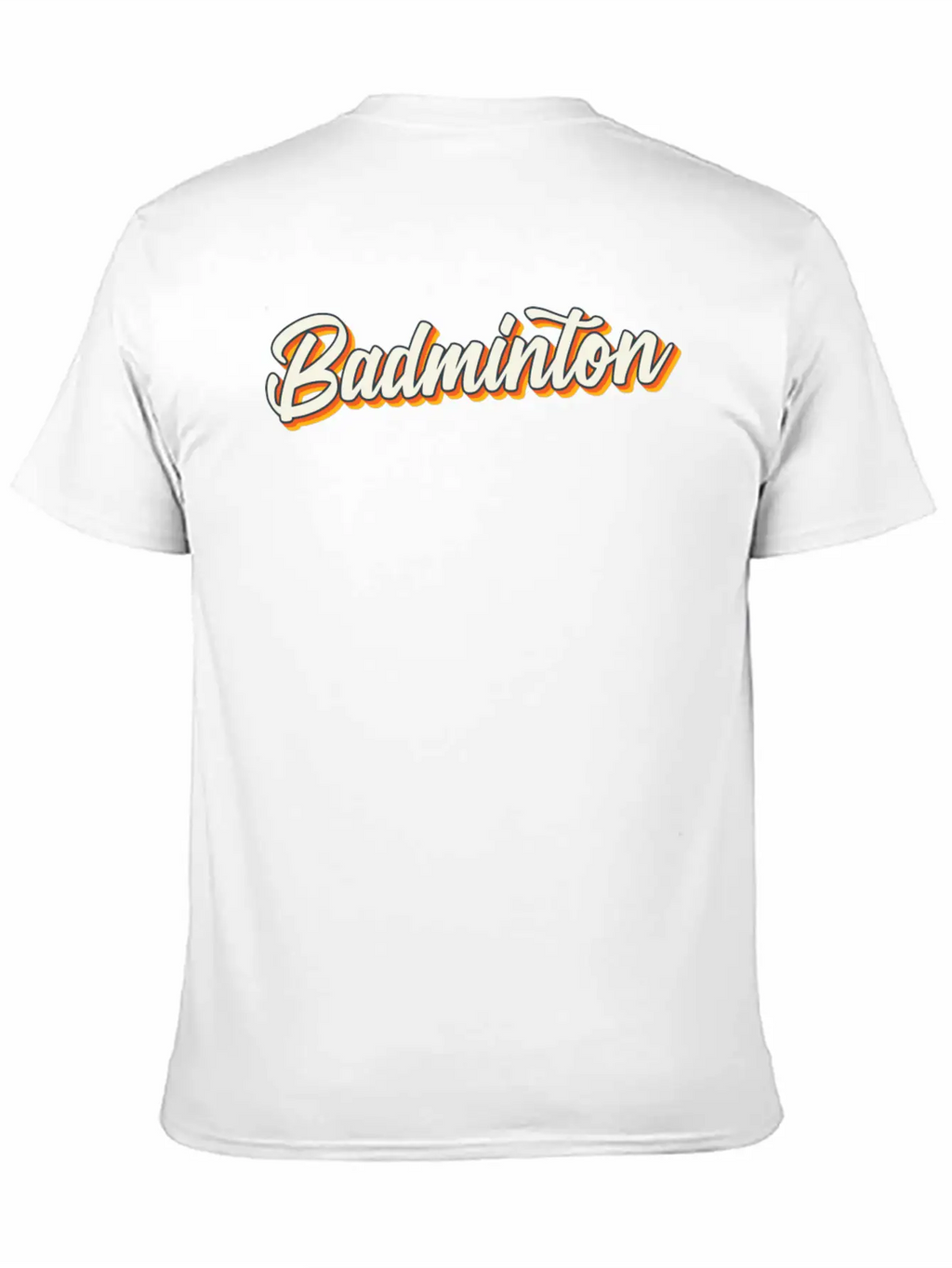 Badminton Sports Unisex Casual T-Shirt – Clean Design For Daily Comfort