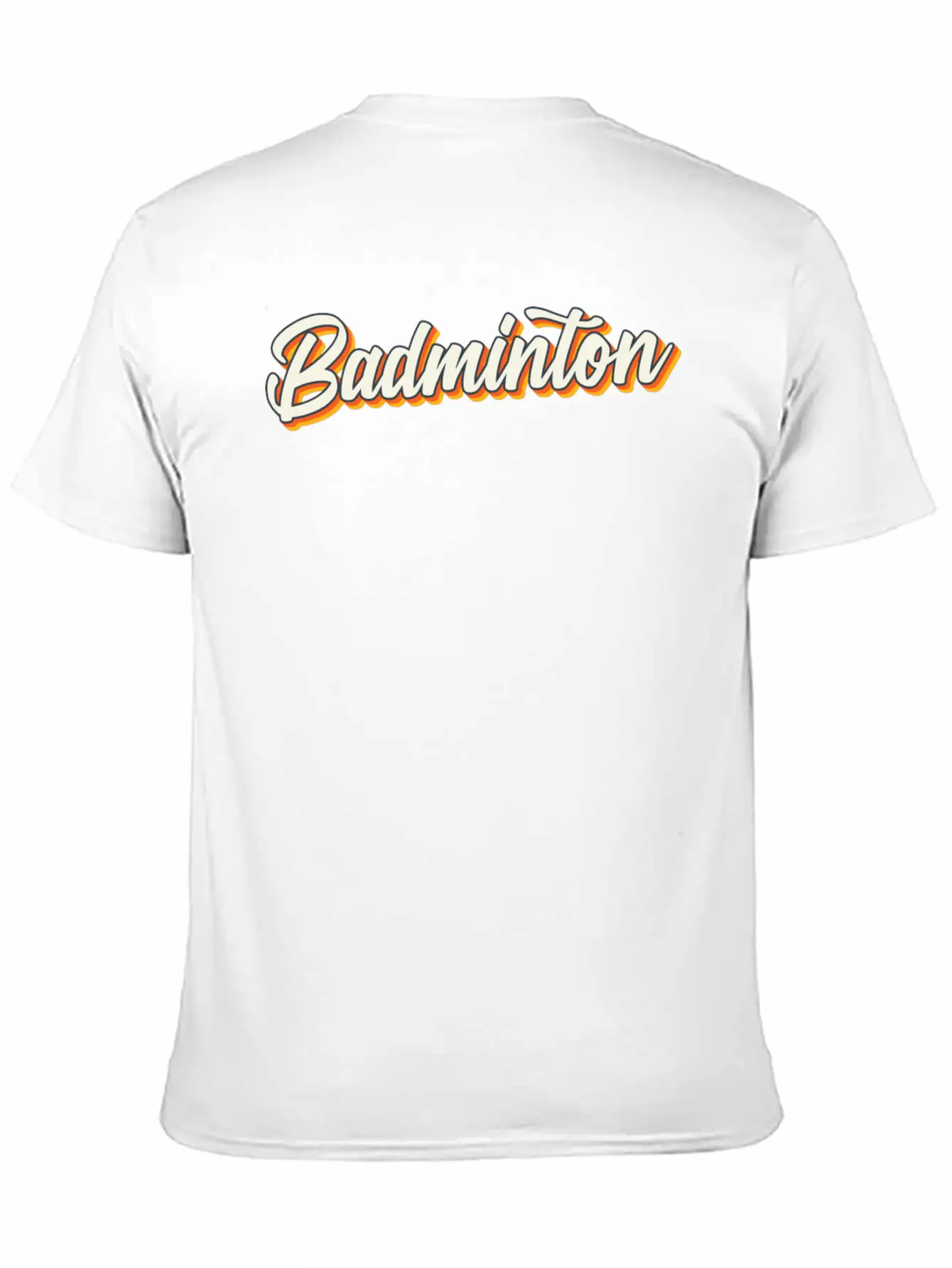Badminton Sports Unisex Casual T-Shirt – Clean Design For Daily Comfort