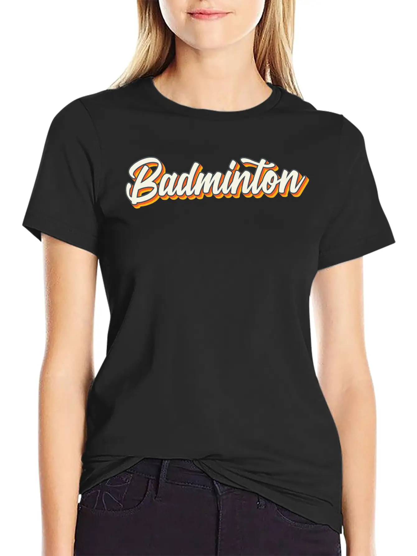 Badminton Sports Unisex Casual T-Shirt – Clean Design For Daily Comfort