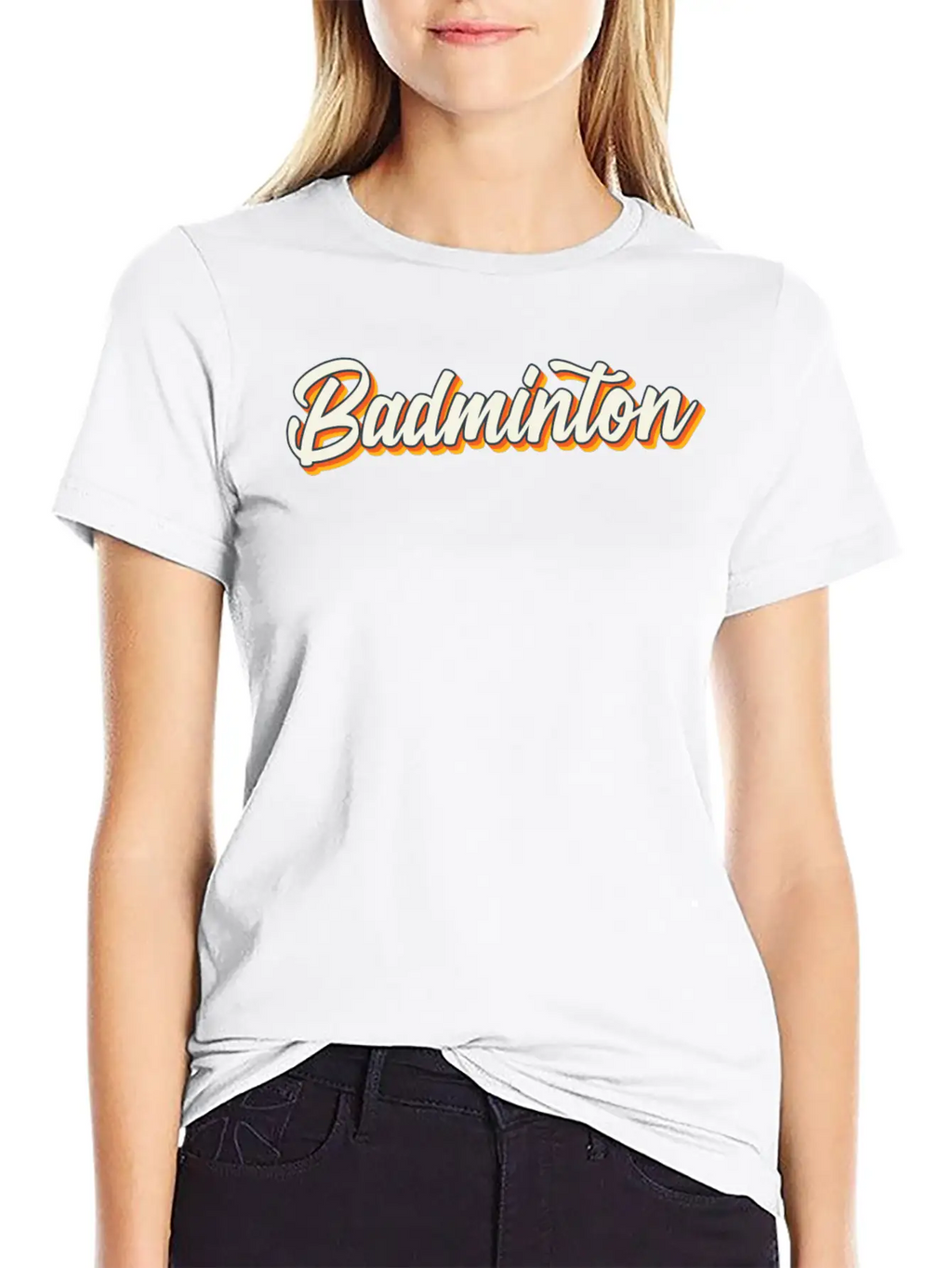 Badminton Sports Unisex Casual T-Shirt – Clean Design For Daily Comfort
