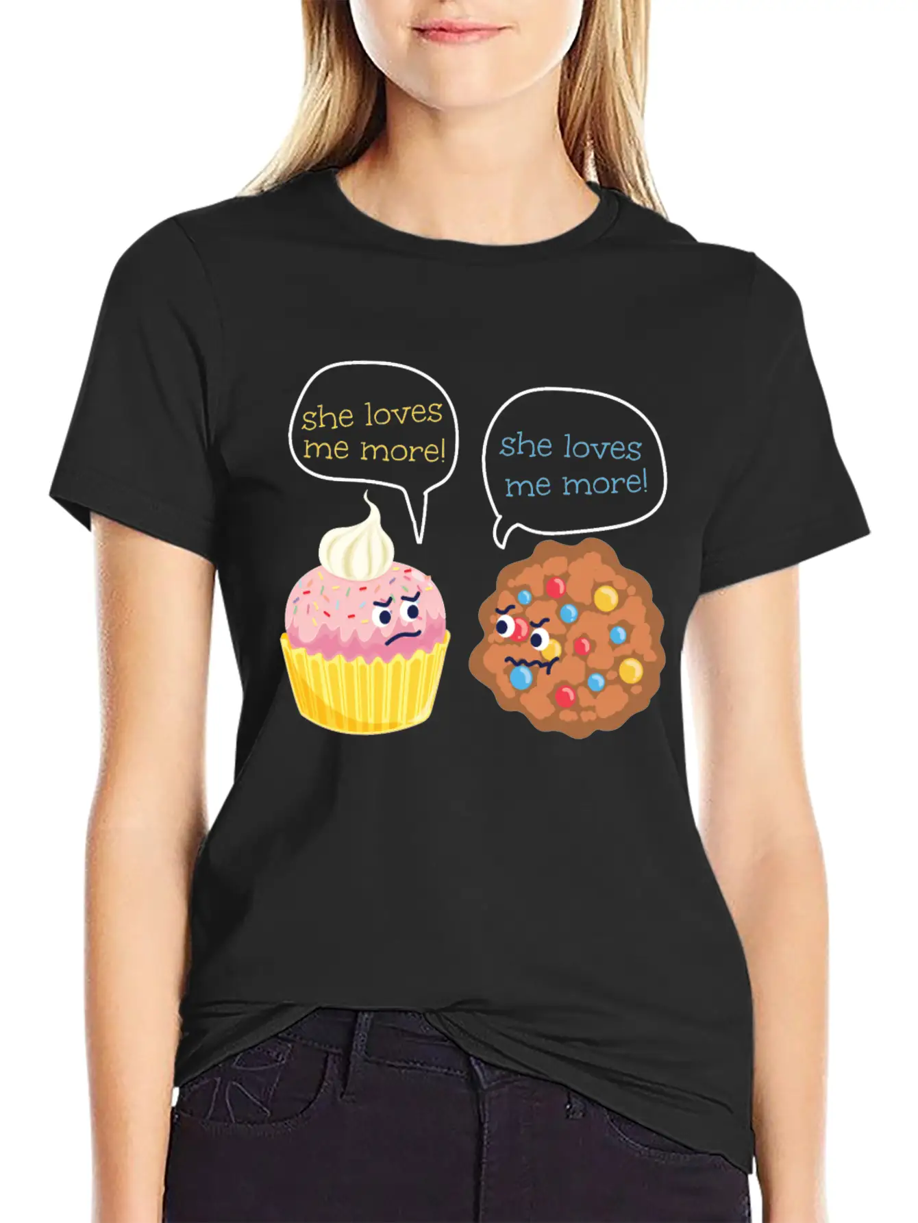 Bake Baking Cookie Cupcake She Stylish Everyday T-Shirt – Unisex Basic Cotton Tee