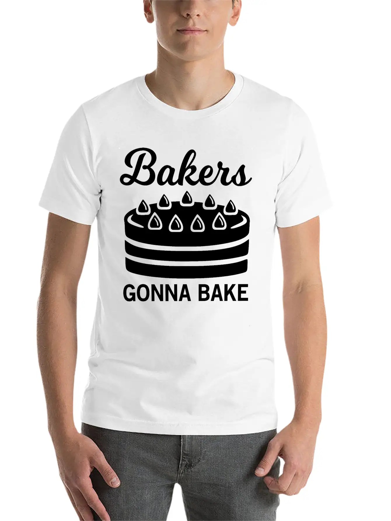 Bakers Gonna Bake Unisex Casual T-Shirt – Clean Design For Daily Comfort