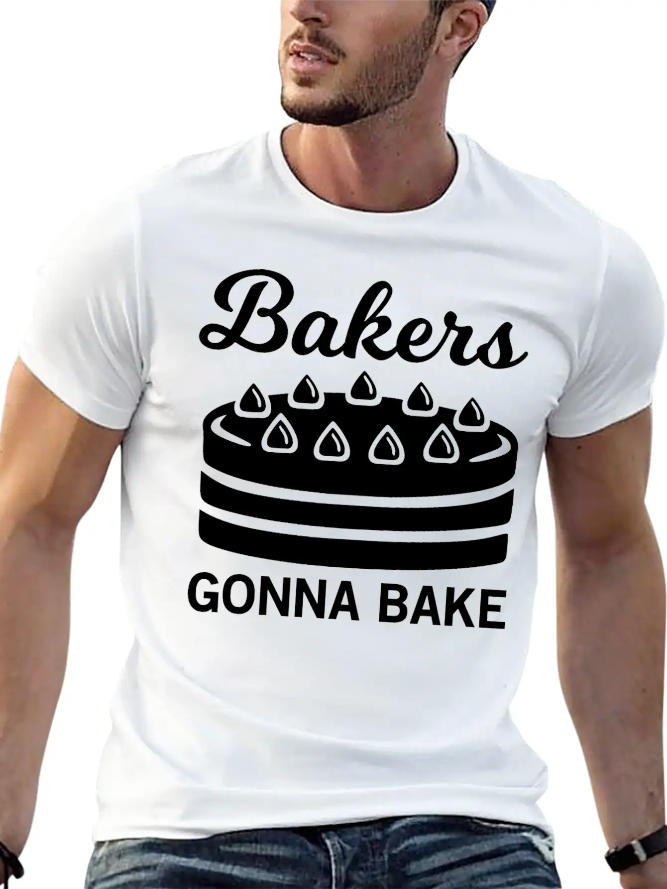 Bakers Gonna Bake Unisex Casual T-Shirt – Clean Design For Daily Comfort