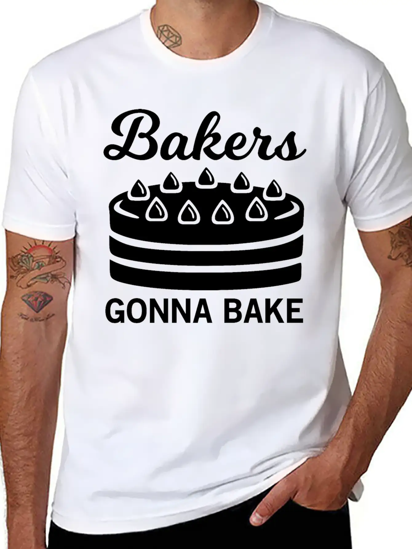 Bakers Gonna Bake Unisex Casual T-Shirt – Clean Design For Daily Comfort