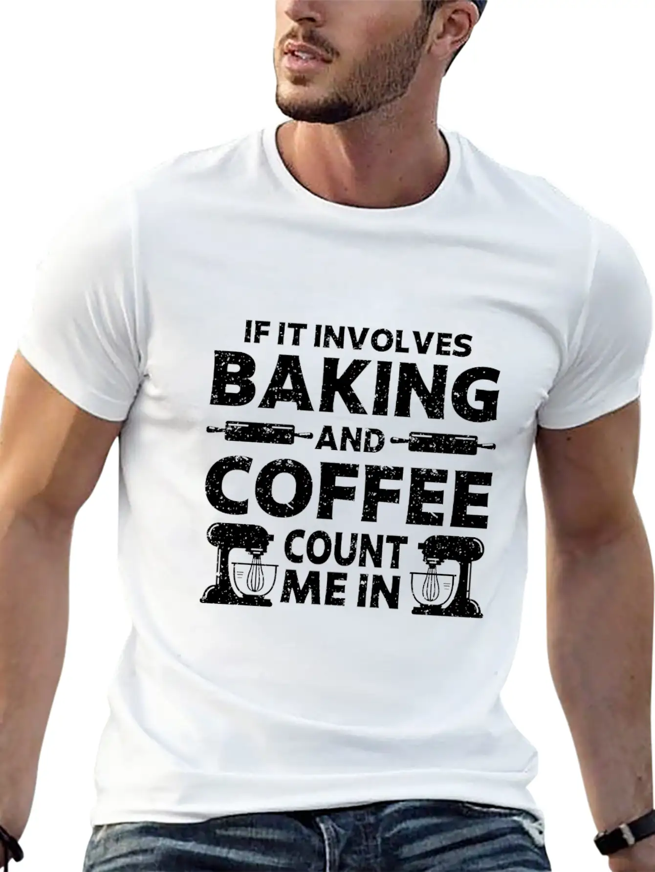 Baking & Coffee Baker Baking Stylish Everyday T-Shirt – Unisex Basic Cotton Tee