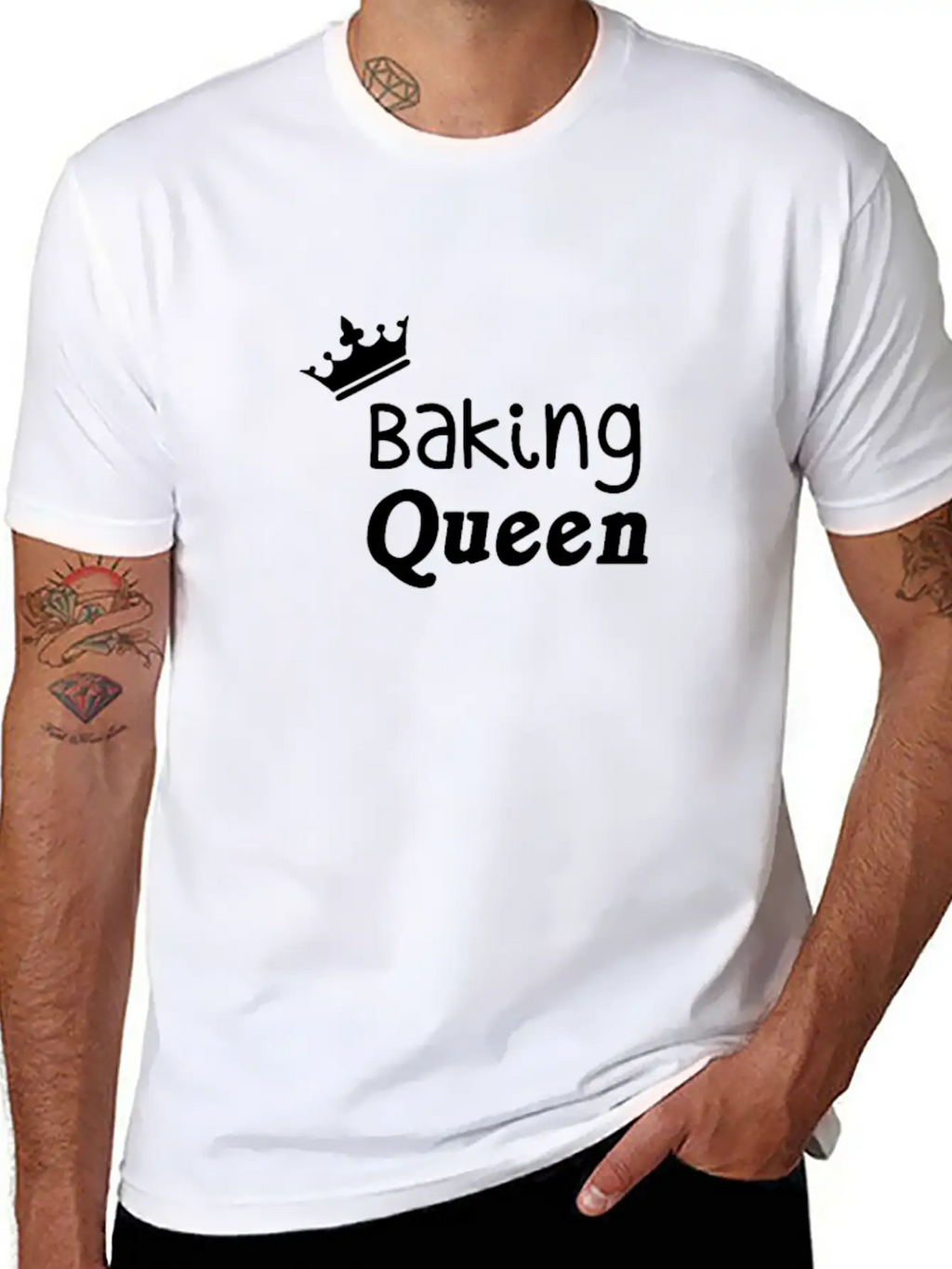 Baking Queen Unisex Casual T-Shirt – Clean Design For Daily Comfort